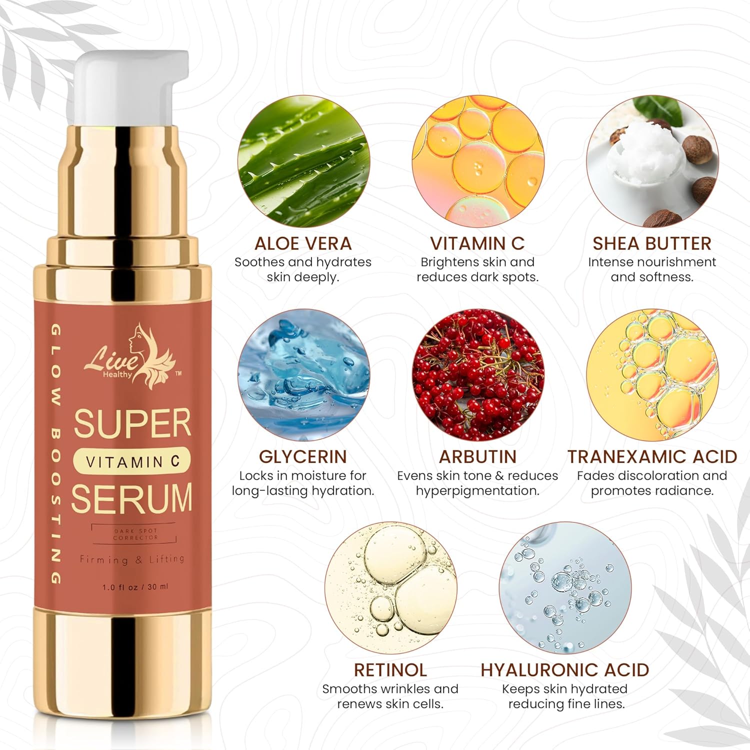 Rapid Dark Spot Remover for Face & Body – Glow Boosting Serum | Vitamin C and Hyaluronic Acid | Age & Sun Spot Corrector, Brown Spot Remover | Anti-Aging | Super Hydrating | Firming & Lifting