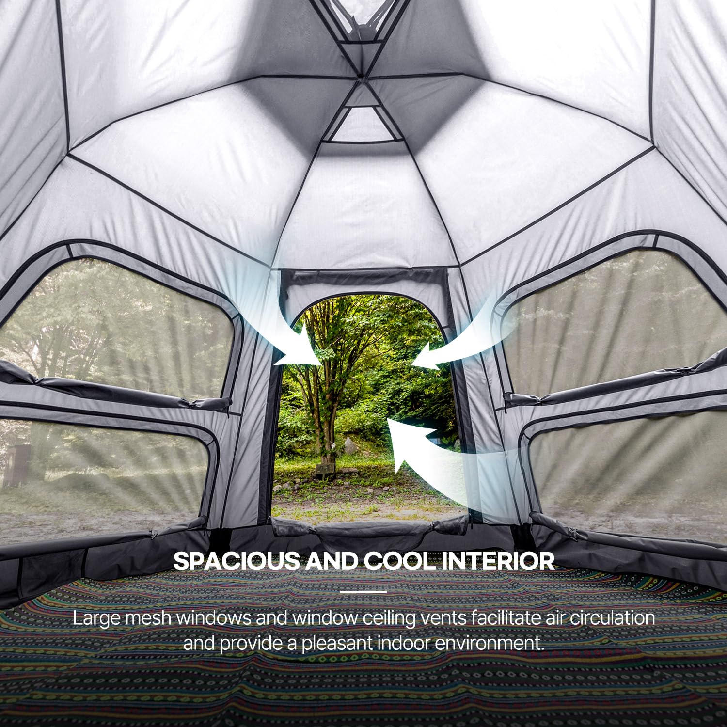 Amazon.co.jp: IDOOGEN キャンプテント ドームテント 5-6人用