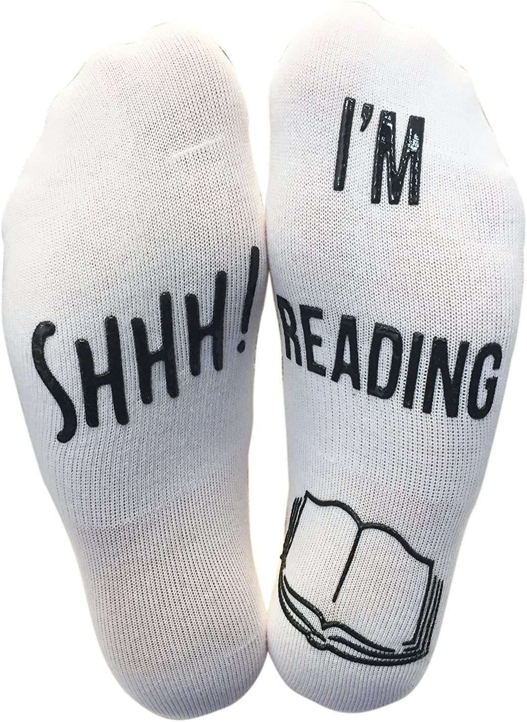 'Shhh I'm Reading' Funny Ankle Socks - Great Gift For Those People Who Love Books!