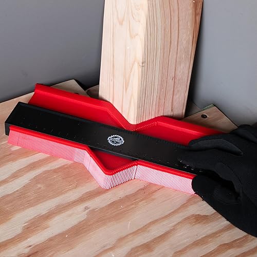 Miniatura 4 de Deadwood Crafted Tools Herramienta de medición de contorno de bloqueo, herramienta de contorno de forma de medidor de perfil de 5 y 10 pulgadas