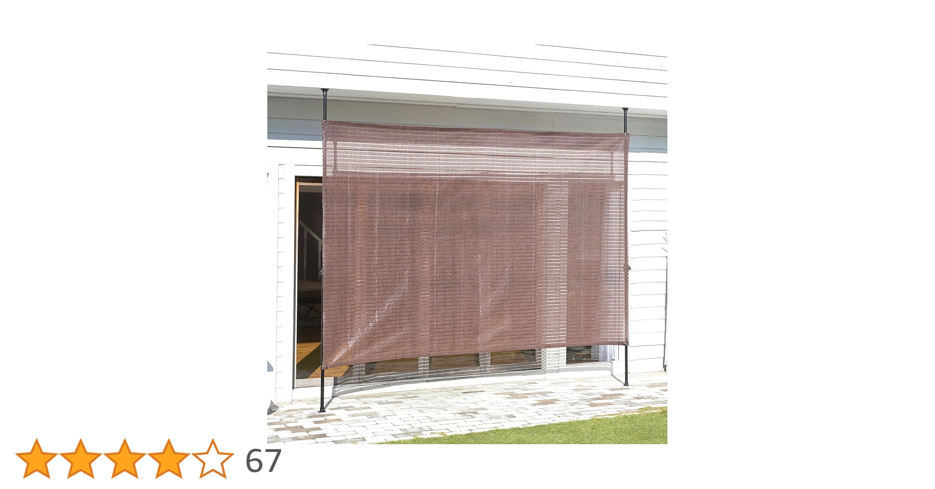 Amazon | 山善(YAMAZEN) 突っ張り目隠しサンシェード 日除け シェード