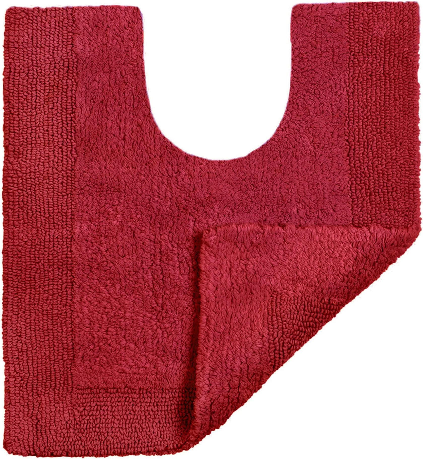 100% Egyptian Cotton Pedestal Mats - Super Soft Washable Bath Toilet Mat