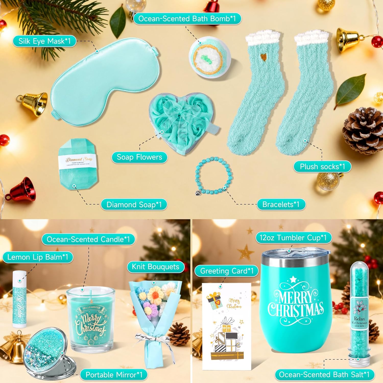 Advent Calendar for Adults Women 2025, 12 Days Advent Calendar for Girls,Christmas Countdown Calendar 2025 Christmas Gifts Set for Women Spa Set for Her