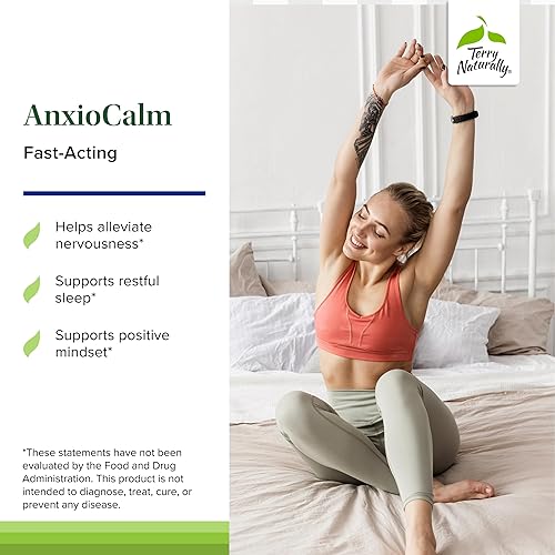 Miniatura 3 de Terry Naturally AnxioCalm - 75 tabletas - Fórmula de acción rápida, no somnolienta, no adictiva, segura para adultos y niños a partir de 4 años, sin