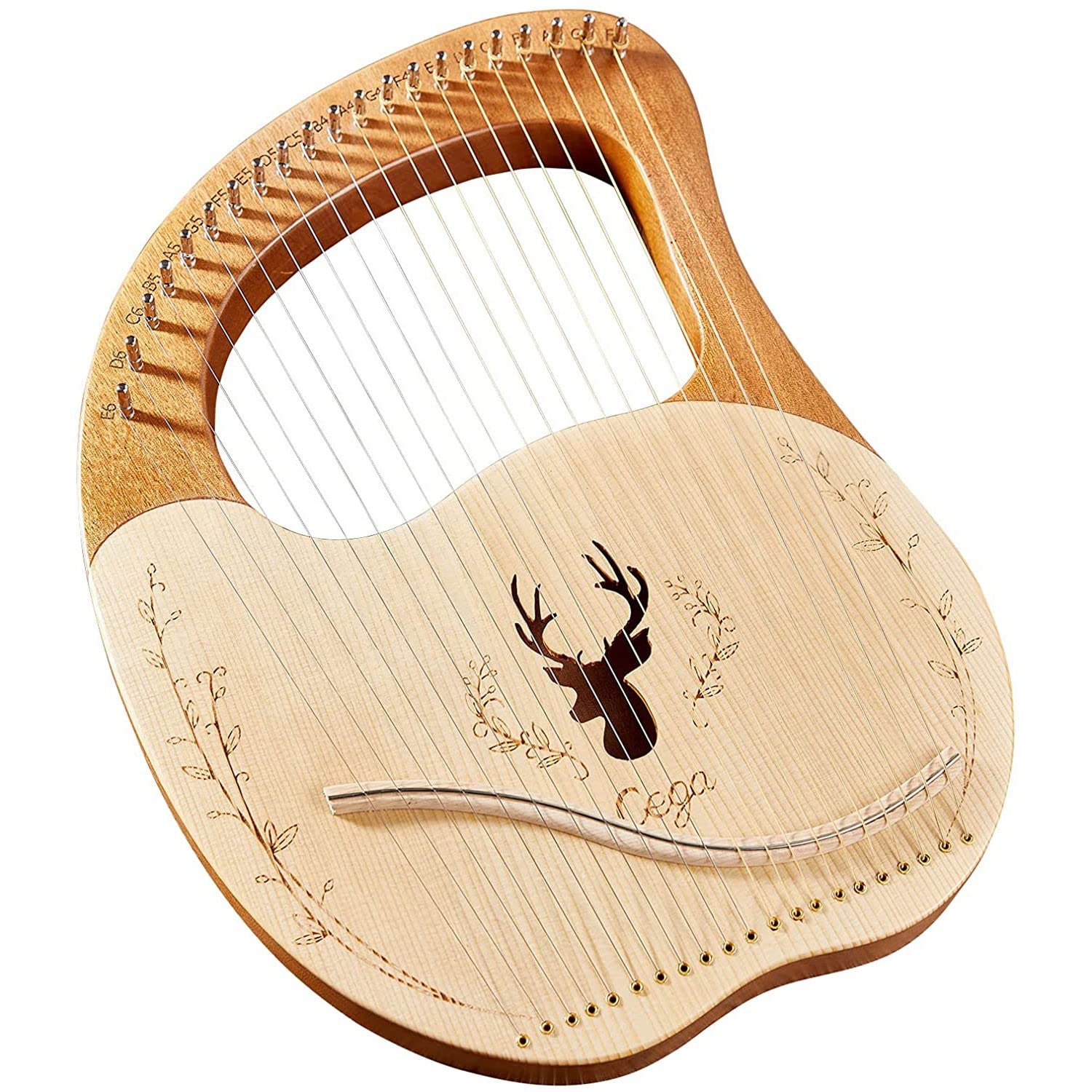 Arpa A Lira 21 Corde, Strumento A Corde Portatile Con Chiave Di Sintonia Per Musica/Bambini/Adulti/Principianti/Professionisti/Regalo