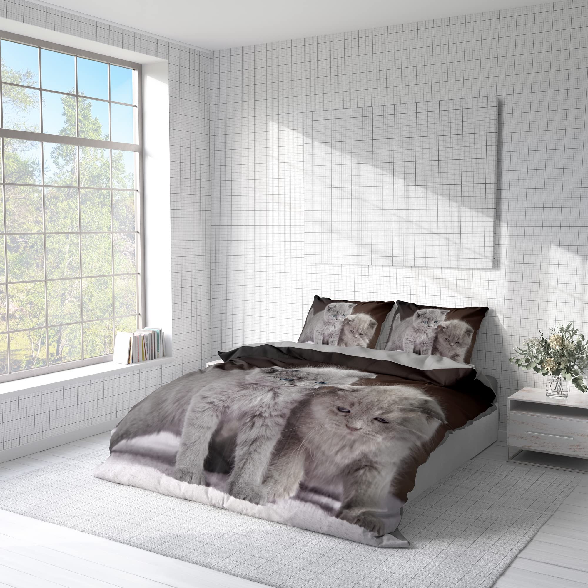 BARDYS Super Car Di Microfibra Copripiumino Stampa 3D Sports Car Biancheria Da Letto E Federe Con Chiusura Lampo Per Ragazzi E Ragazze,3 Pezzi Double(200x200cm
