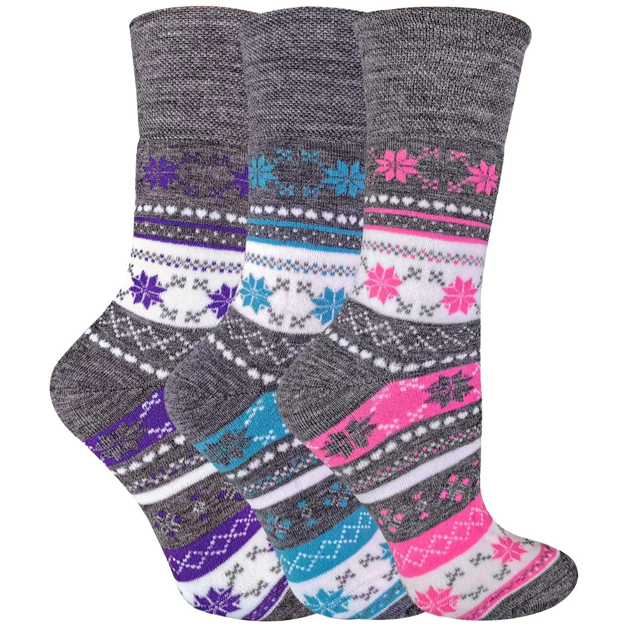 Rozgul Women's Multicoloured Thermal Winter Socks