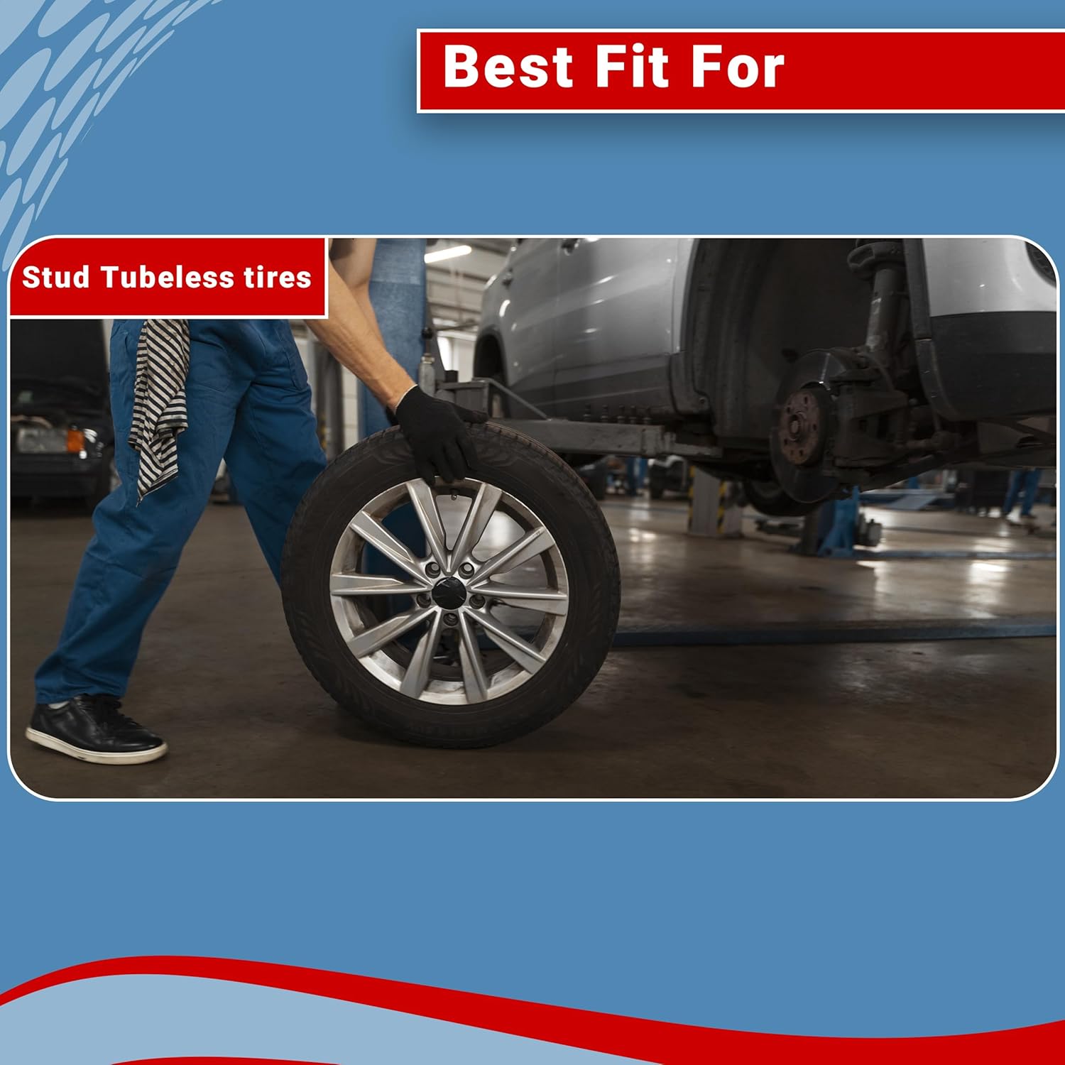 (Two) 4.10/3.50-6 4.10/3.50x6 410/350-6 Stud Tubeless 4 Pr Heavy Duty, Tubeless 4 Pr Heavy Duty Tires - Perfect for Lawn Mowers, Garden Carts, and Utility Applications