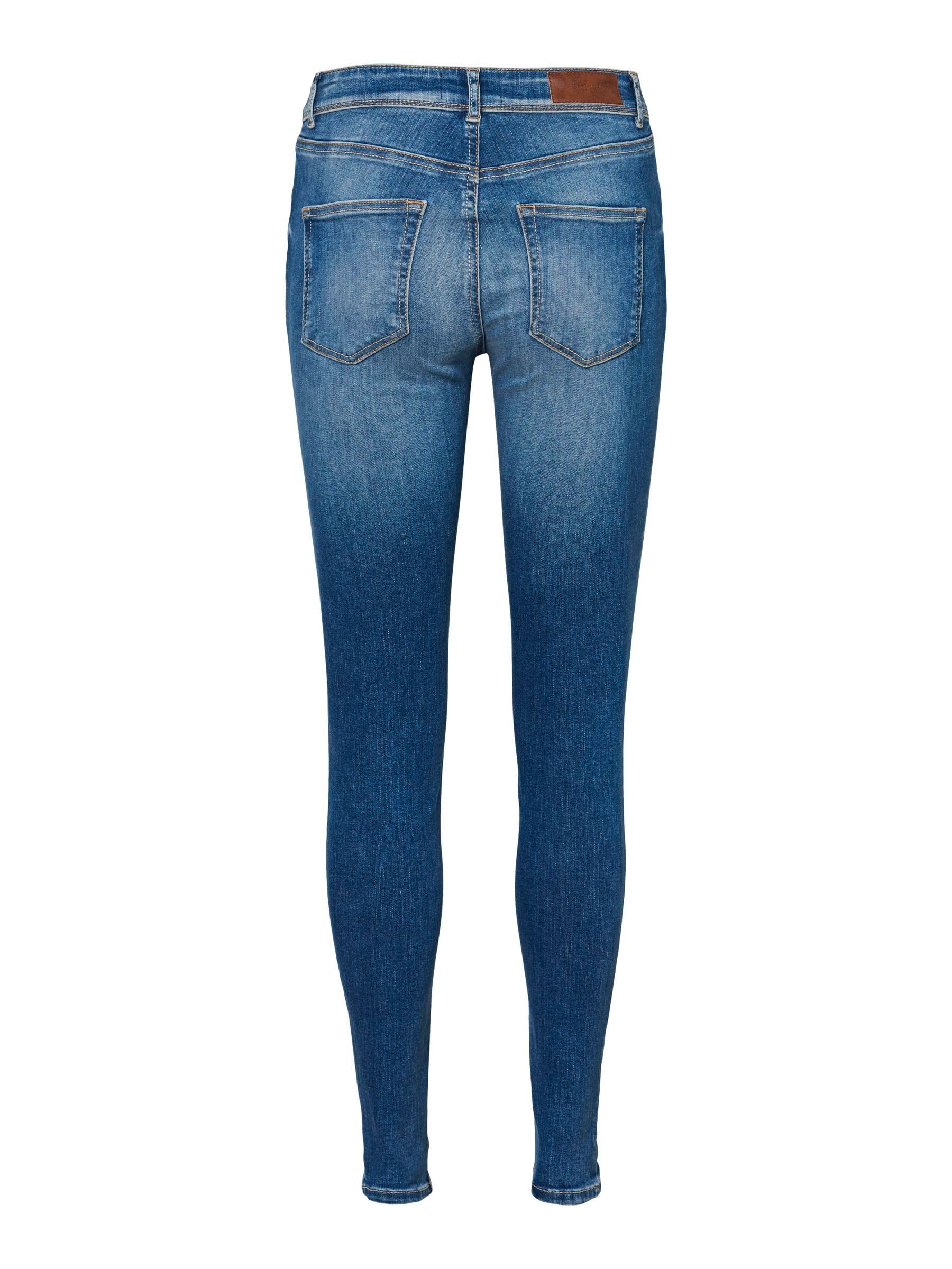 VERO MODA Female Slim Fit Jeans VMLUX Mid Rise Slim Fit Jeans