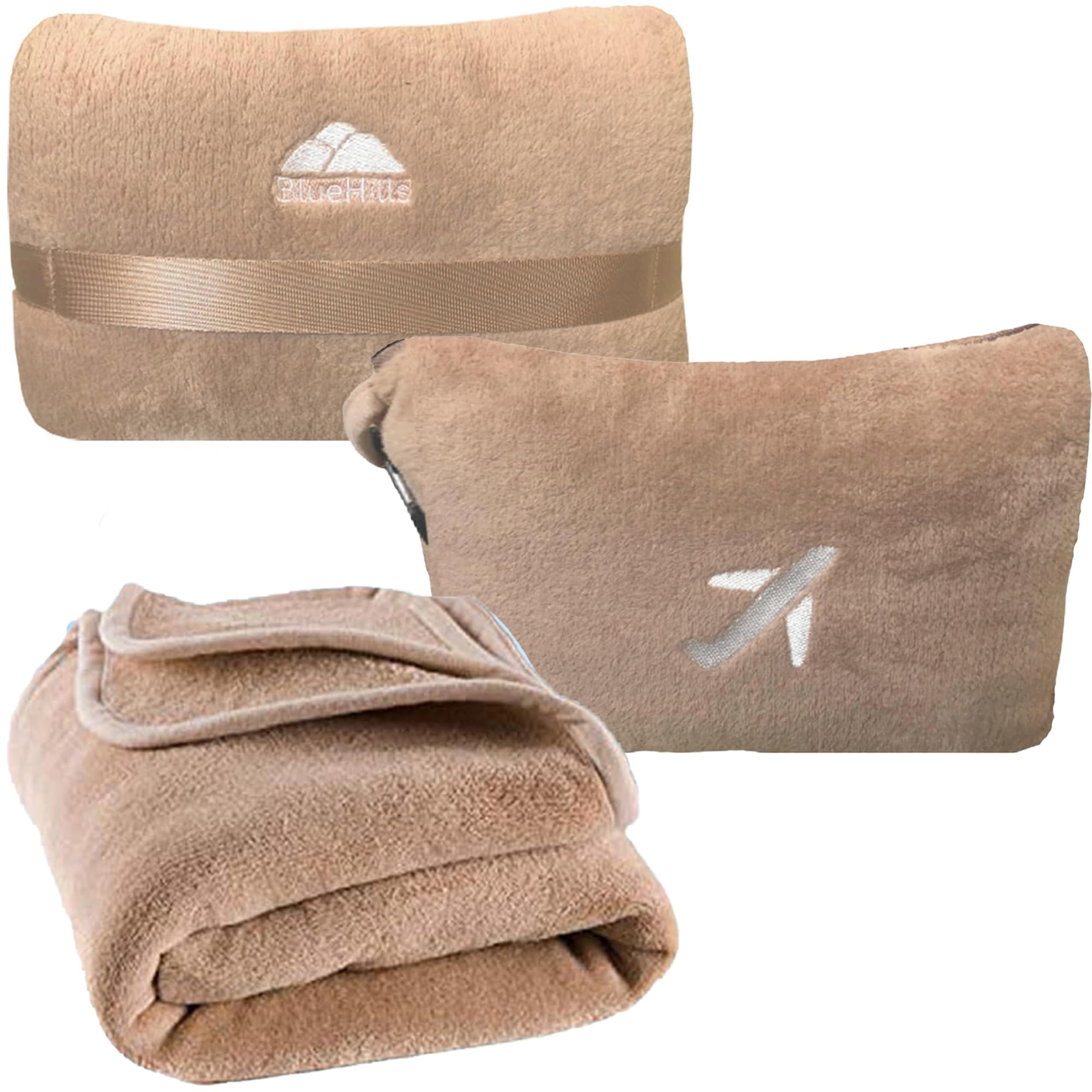 BlueHills Travel Blanket Pillow