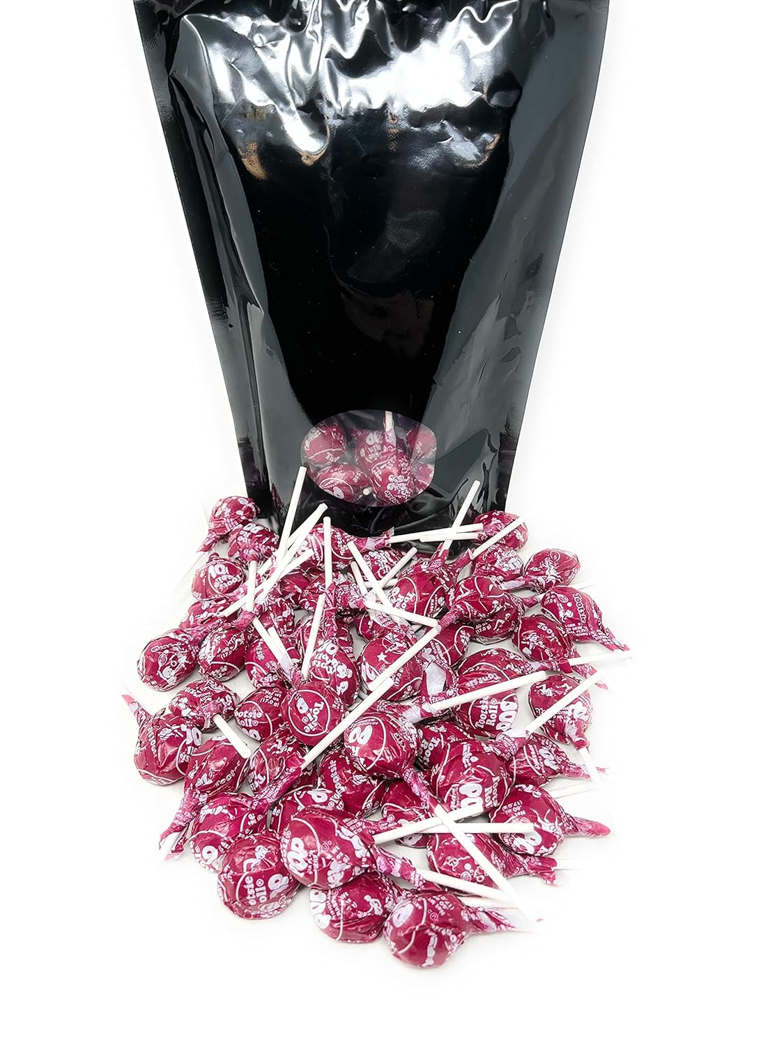 Red Raspberry Tootsie Pops Bulk Candy 50+ Count Lollipops Suckers Variety Value Pack Aprox. 2.25 lbs (36 Oz)