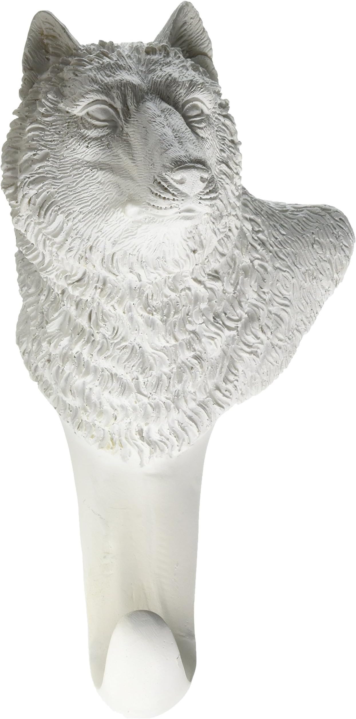 AE Wholesale White Majestic Wolf Wall Hook