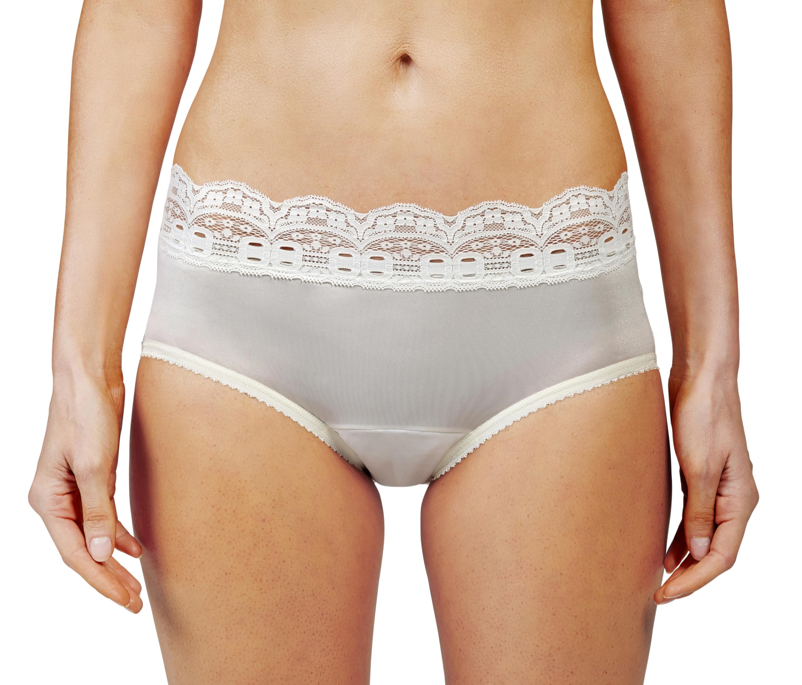 Shadowline Women's Lace Trimmed Hipster Panty 3 Pack