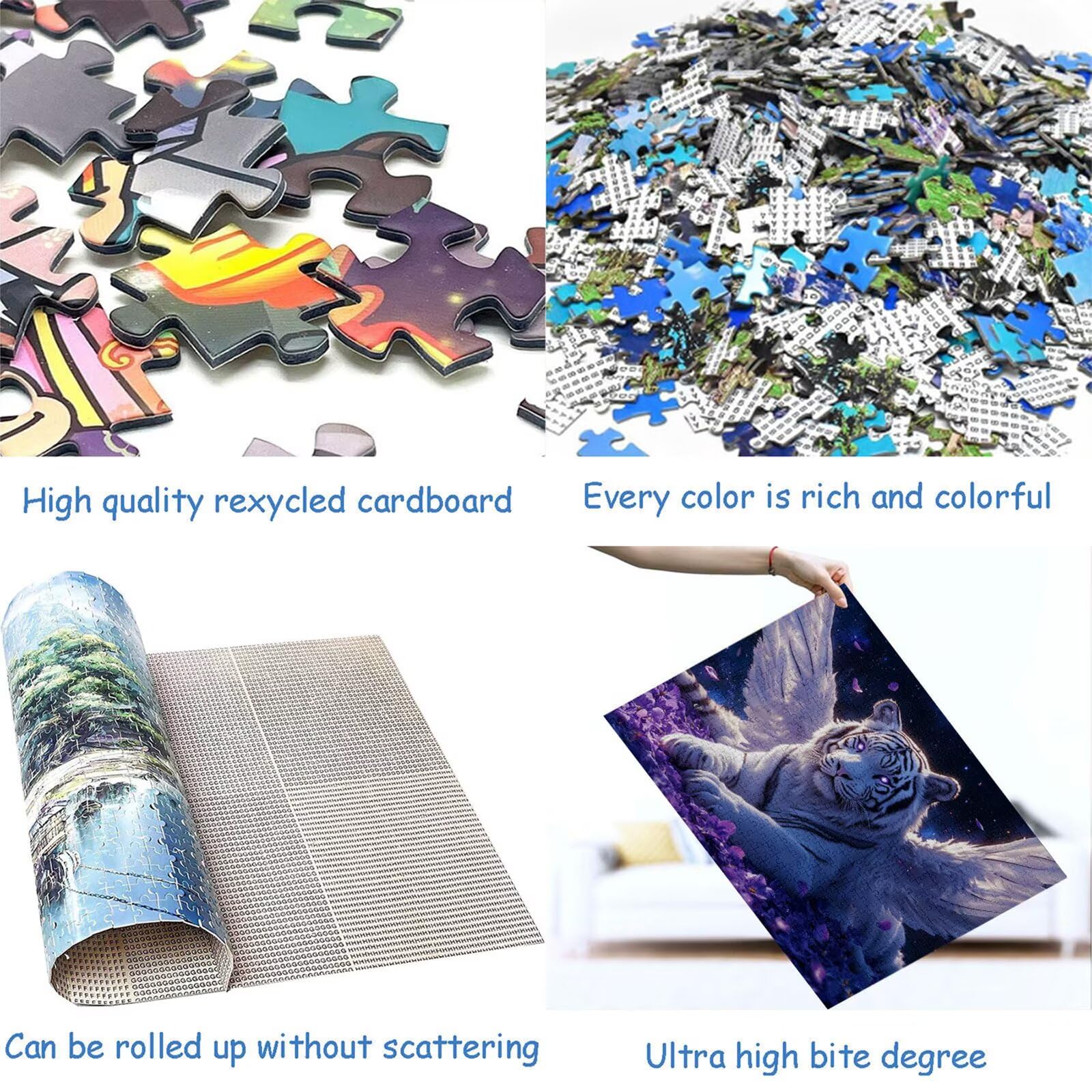 Puzzle 5000 elementów tygrys puzzle dla dorosłych zwierzę 156 x 105 cm unikalne rzemiosło klasyczne 3D drewniana układanka do rodzinnych gier biznesowych, układanka zrób to sam do dekoracji ścian domu