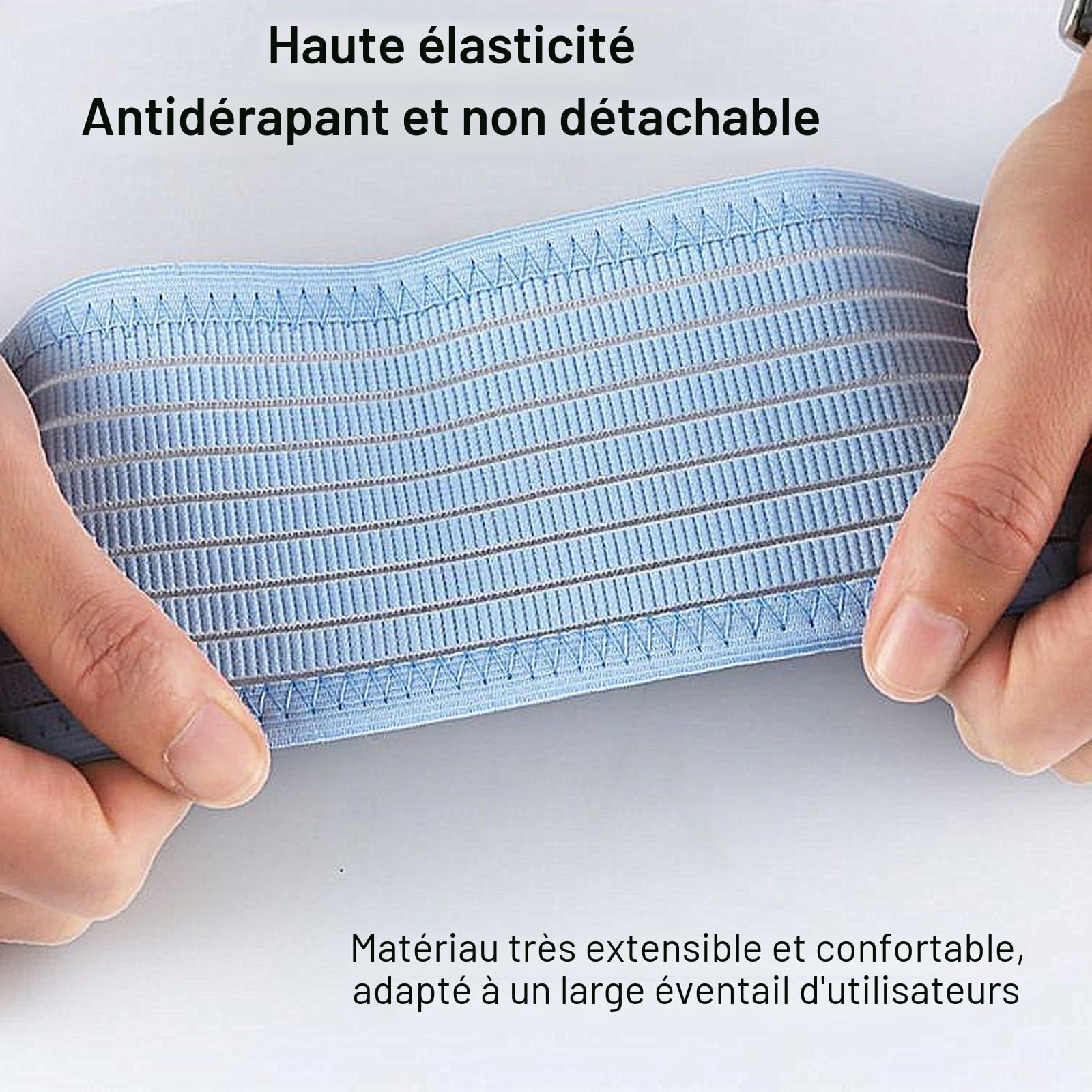 Ceinture de Stomie pour Hommes et Femmes Ceinture Maintien Abdominale Bleue Ceinture pour Hernie Ombilicale d'Extension et 3 Anneaux de Stomie
