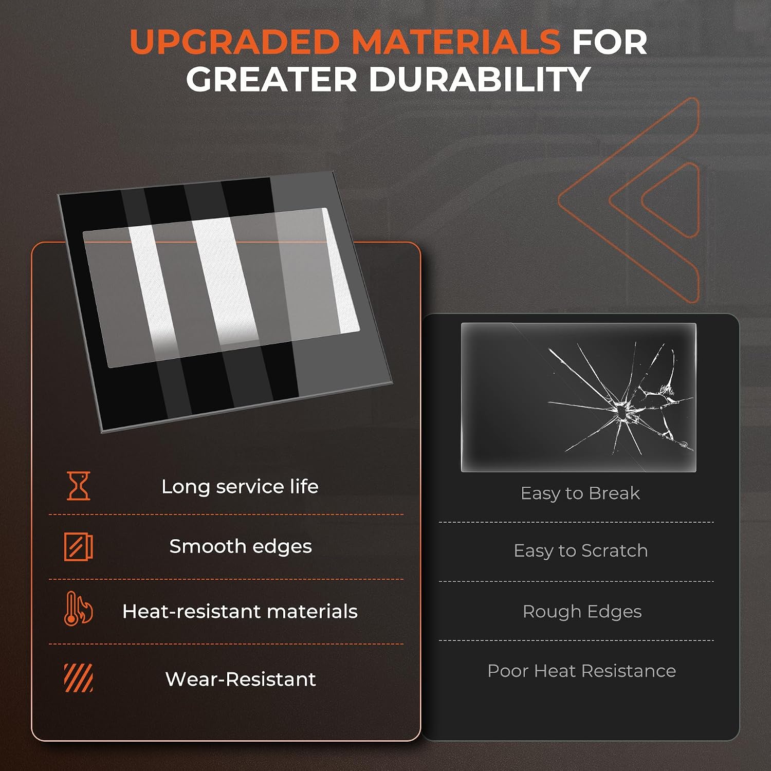 WPW10535767 Oven Outer Door Glass Compatible with Whirlpool Amana Gas Range (W10535767, 3449334, AP6022732,PS11756069)