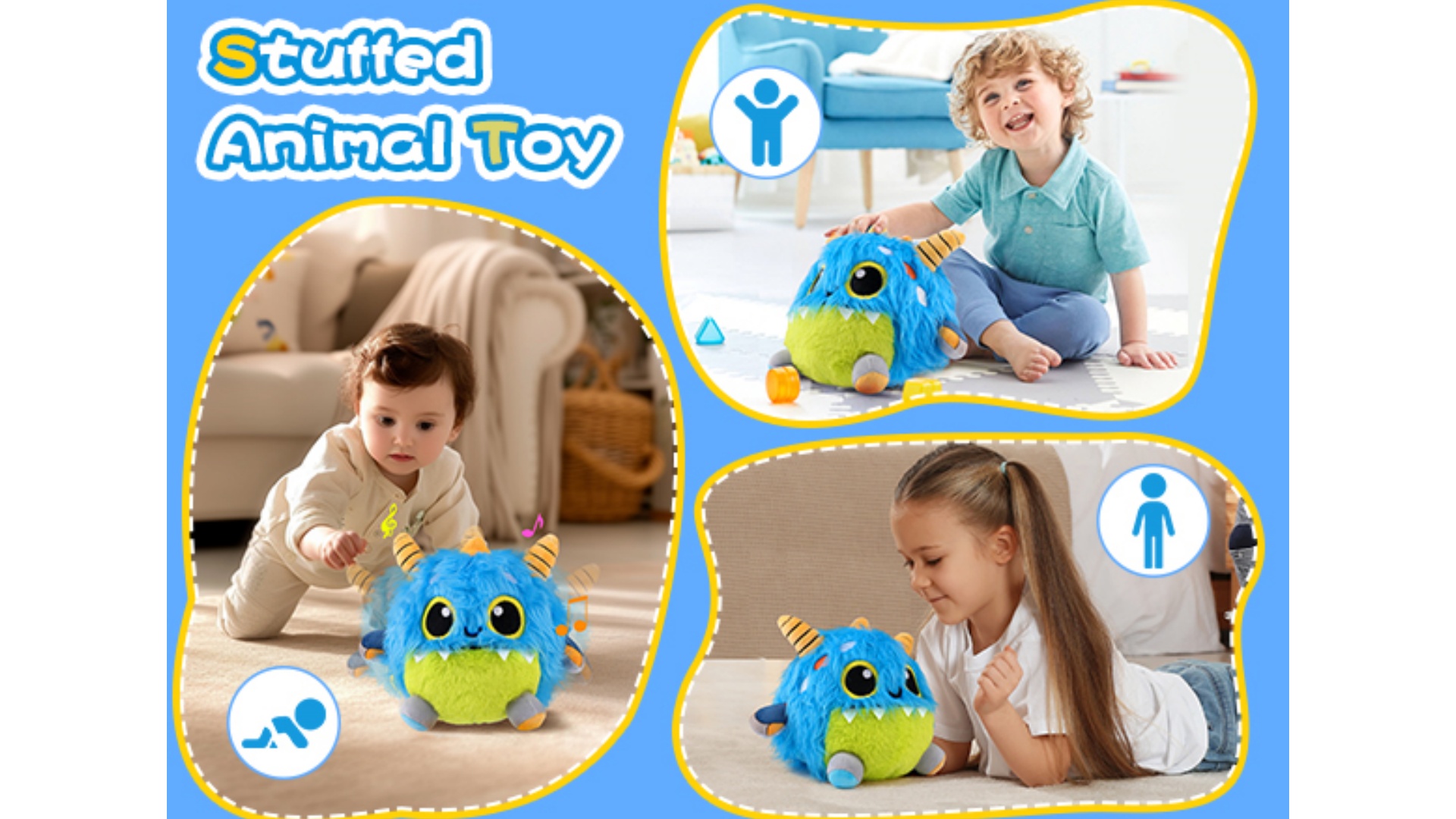 Creature baby’s Amazon.com: nicknack Toys for 1 2 3 Year Old Girls Boys Gifts