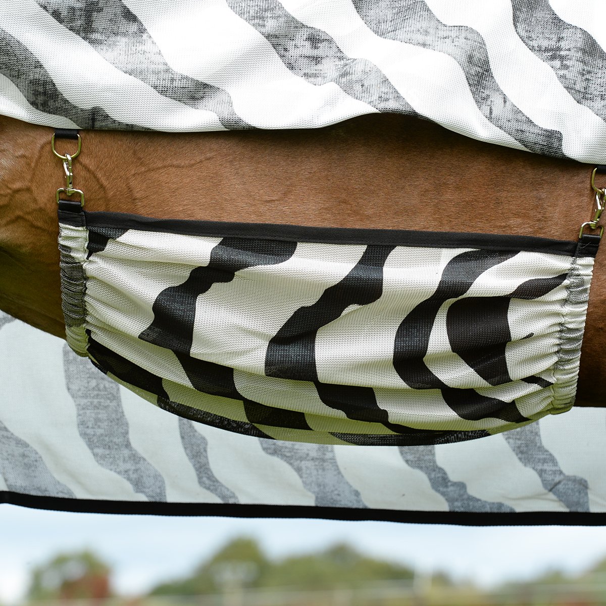 Bucas Buzz-Off Fliegendecke Zebra Full-Neck, 155