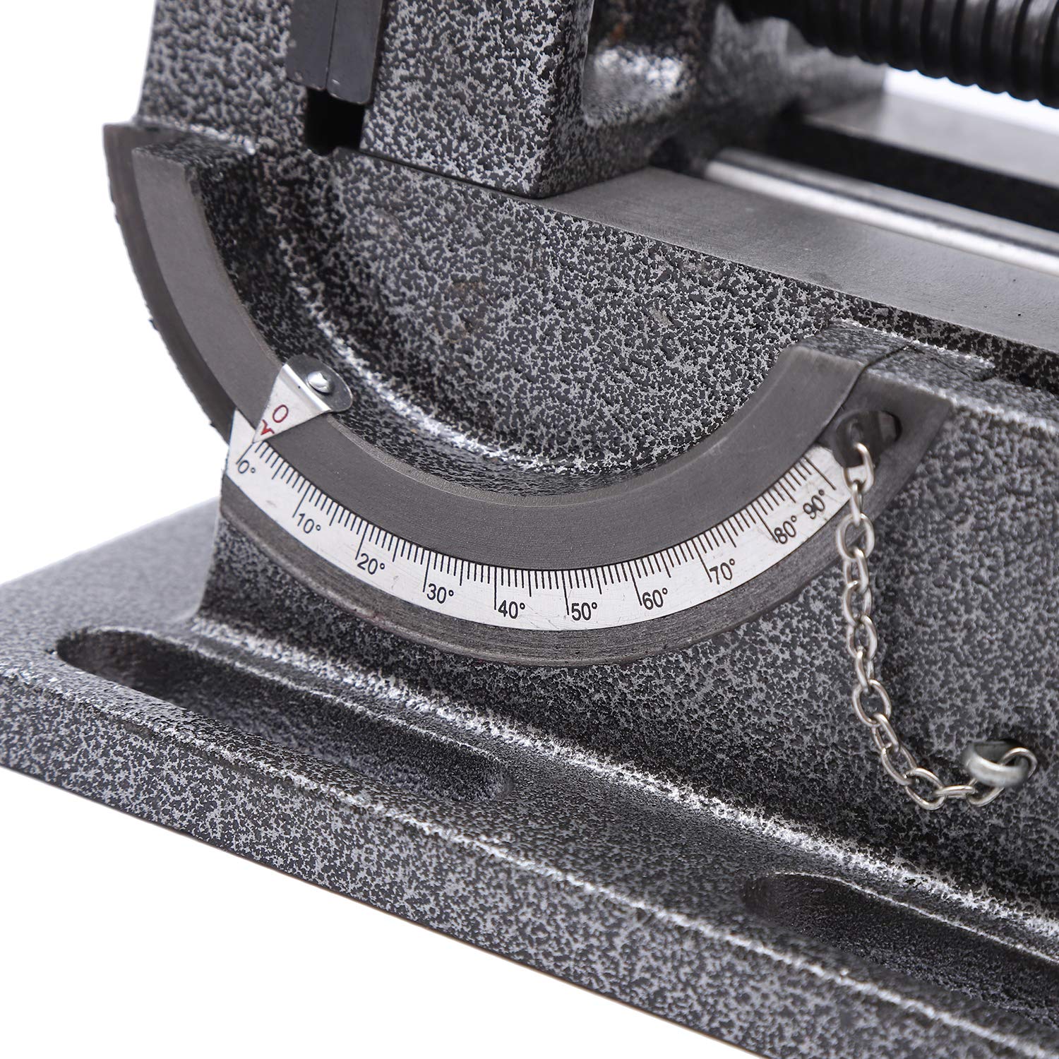 TOPWAY Étau de Perceuse à Colonne Inclinable 4" 100mm, Professionnel Étau à Pince d'angle Inclinable Pince d'établi de Table de pour Travail en Acier