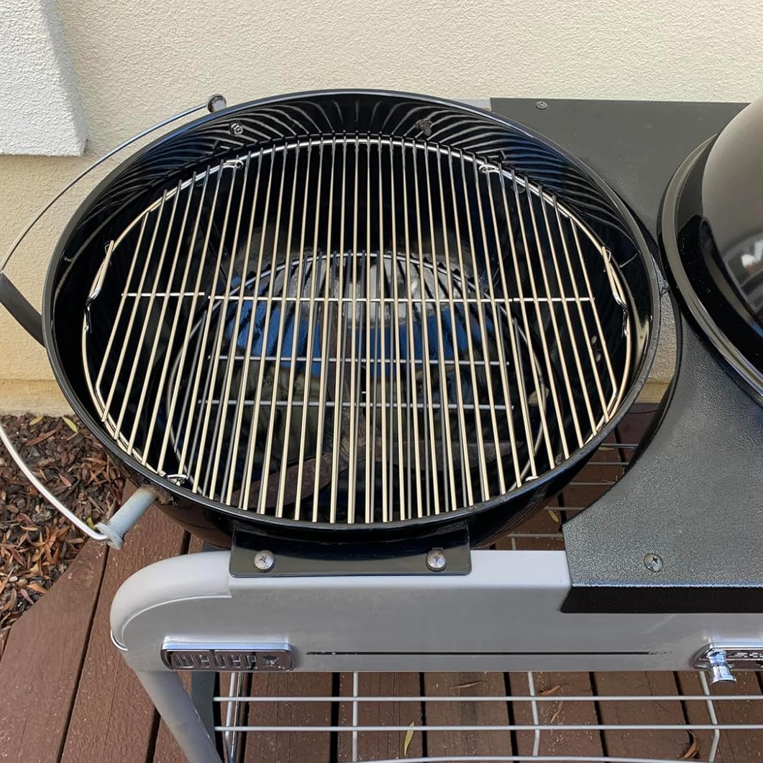 Parrilla redonda plegable 7436 de 54,6 cm para Weber de 57 cm, pieza de repuesto para Weber One-Touch, Performer,Bar-B-Kettle and Master-Touch,Smokey Mountain Cooker Smoker,piezas de repuesto