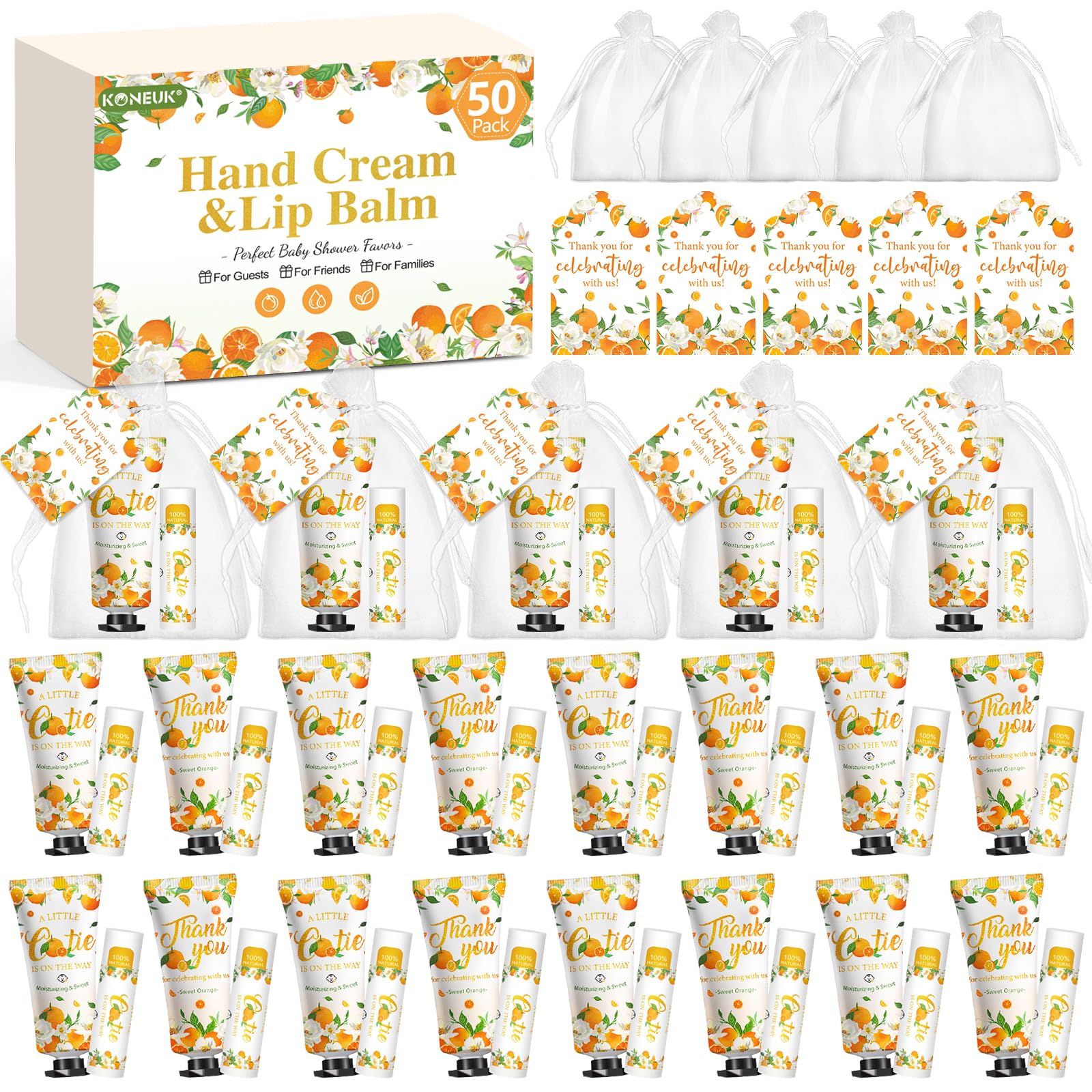 Amazon.com : 50 Pack Bulk Hand Cream and Bulk Lip Balm Gifts Sets ...