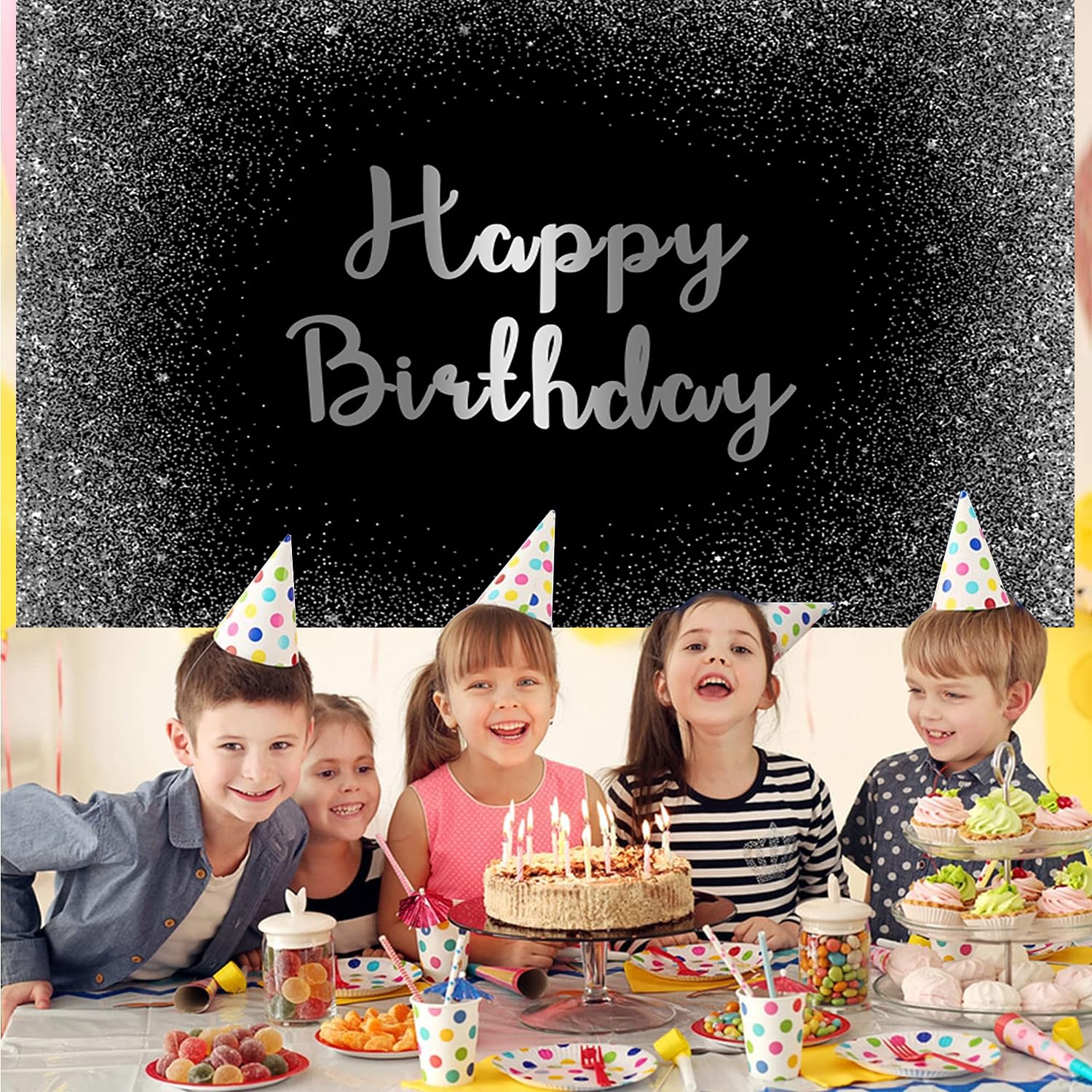 Billard-Hintergrund „Happy Birthday“ – 2,1x1,5 M, Aus Polyester, Für Partys, Fotografie Oder Deko
