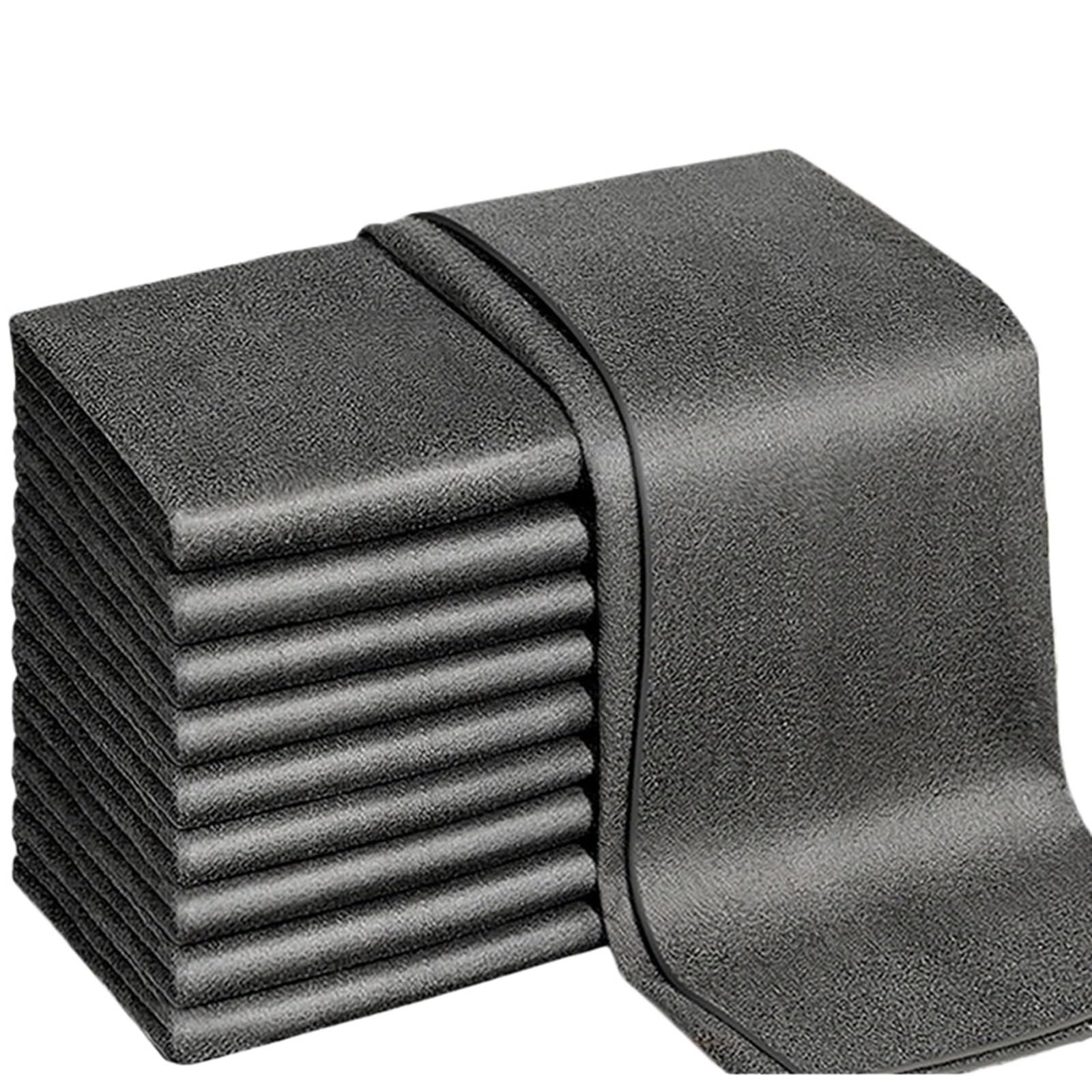 Paños de Limpieza Paños de Limpieza Reutilizables, Trapos de Lavado de Microfibra, Toalla Limpia de Vidrio de Microfibra, Trapos de Limpieza Lavables sin Pelusa, 1/10 Uds. (Color : Thickened 40x50cm