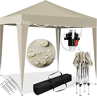 KESSER® Pavillon 3x3m | wasserdicht | inkl. Tasche | Pop-Up Klicksystem | UV-Schutz 50+ | Faltpavillon | Gartenzelt | Part...
