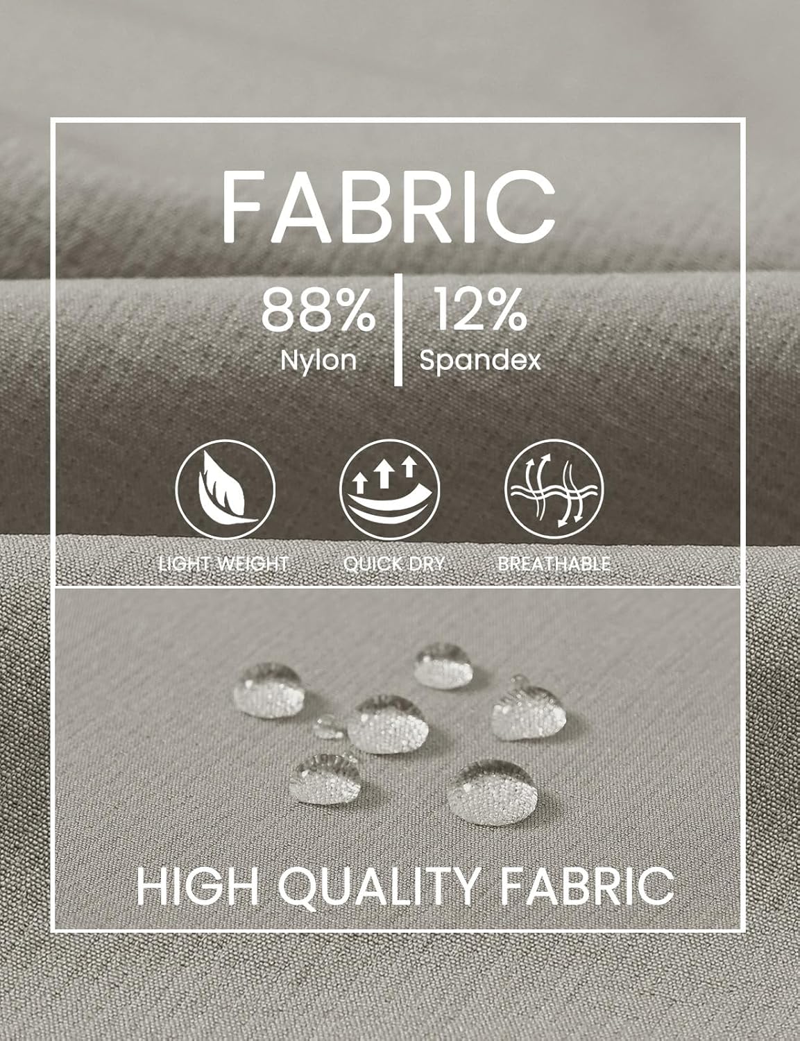 TBMPOY Men's Golf Shorts 9" Lightweight Quick Dry Hiking Cargo Shorts Casual Travel Outdoor with 4 Pockets - Image 5