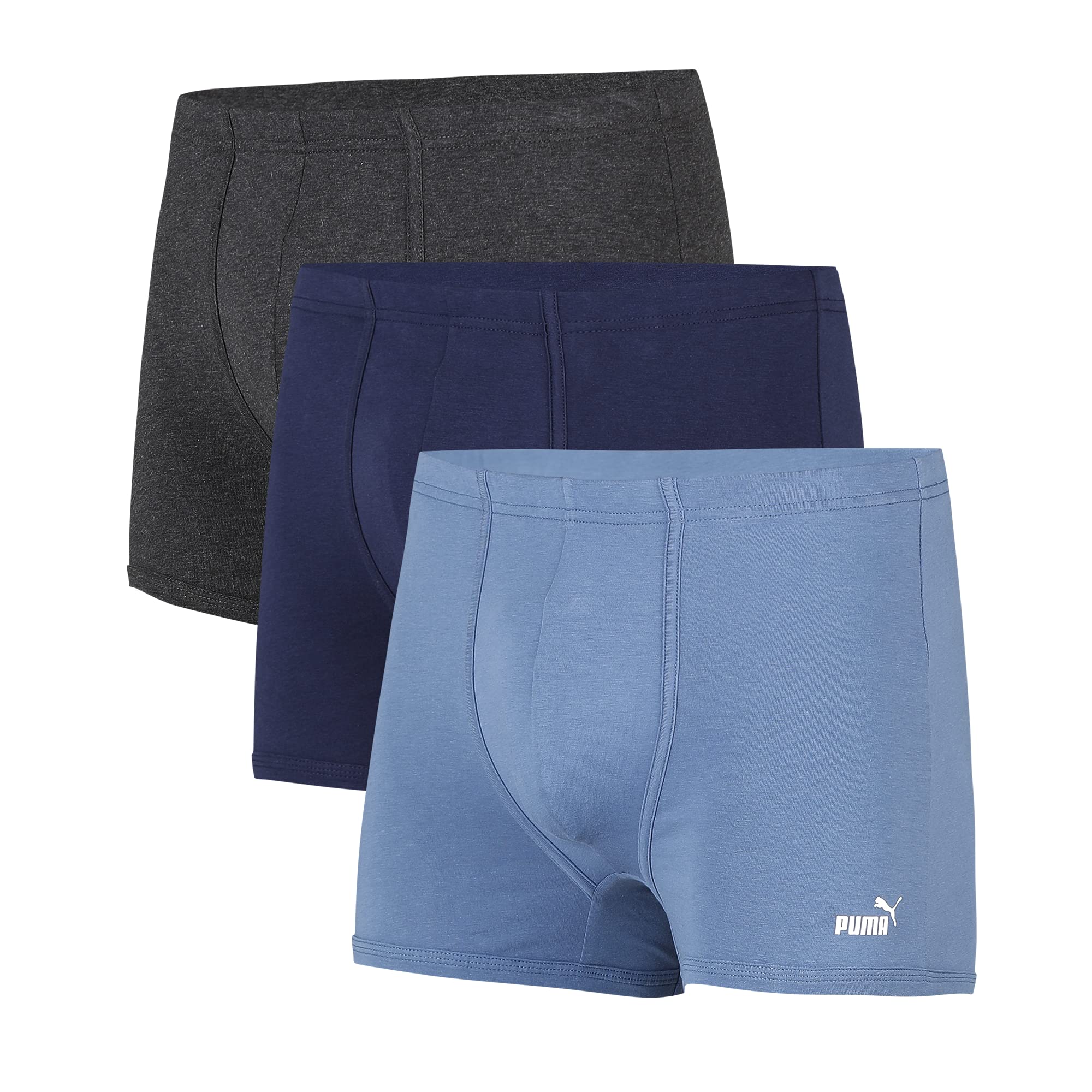 puma Men's Cotton Men's's Stretch Trunk- Pack of 3 Regular Printed Trunks (Pack 3)-picture-24