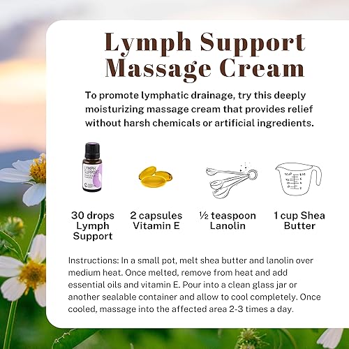 Miniatura 7 de Rocky Mountain Oils Mezcla de aceites esenciales de apoyo linfático con aceites esenciales 100% puros y naturales, aceite linfático, aceite de