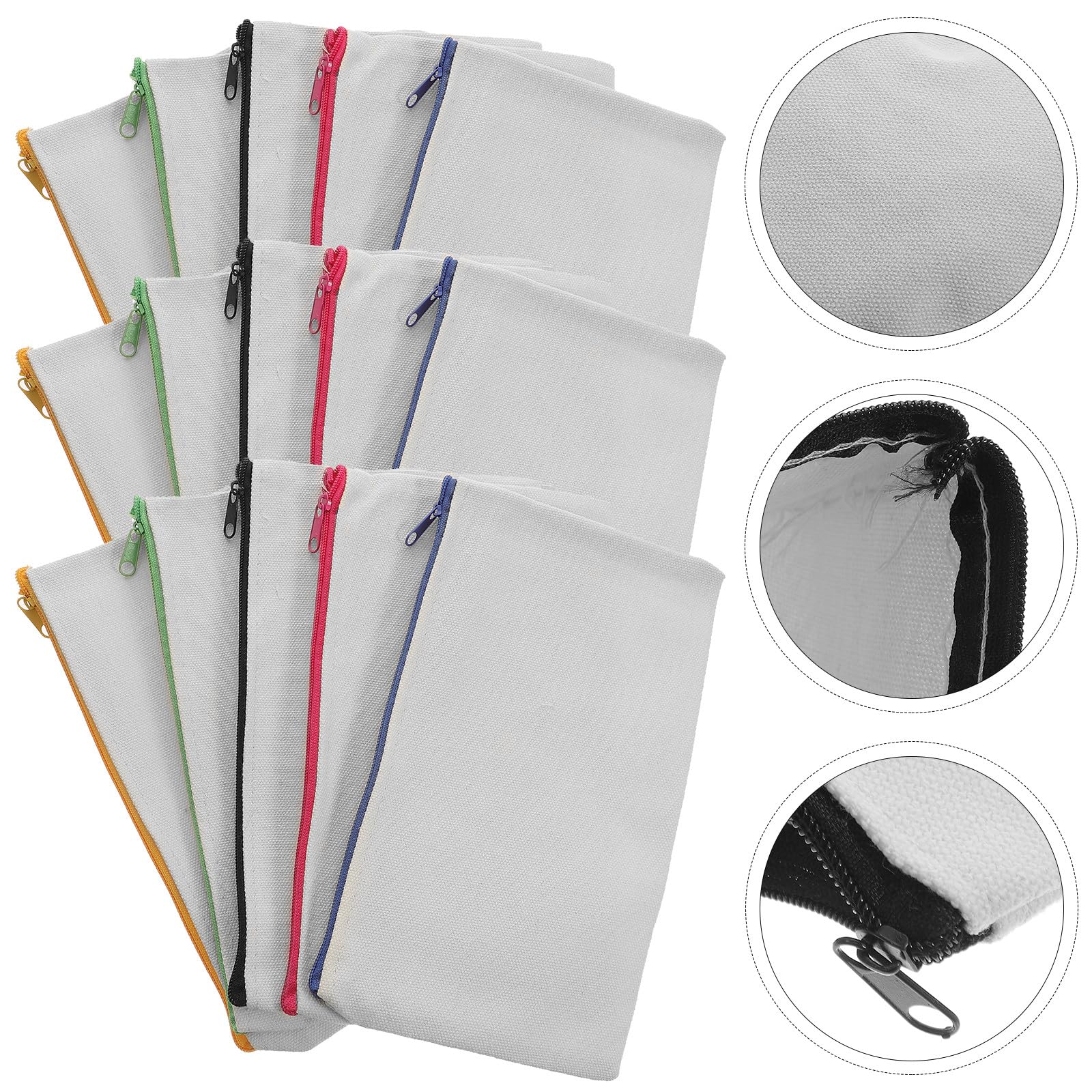 Astuccio in Tela Cerniera 15pezzi per Decorazioni Scuola, DIY