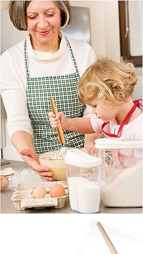 Miniatura 6 de LHU Batidor holandés danés original prémium para mejores recetas de masa de pan y rebozado, acero inoxidablemadera de haya, incluye cepillo de