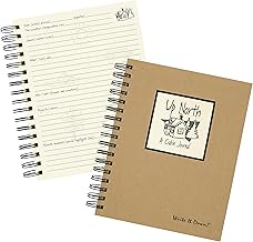 Write it Down Series by Journals Unlimited, Guided Journal, Up North, A Cabin Journal, Full-Size 7.5"x 9", Kraft Hard Cover, Made in USA