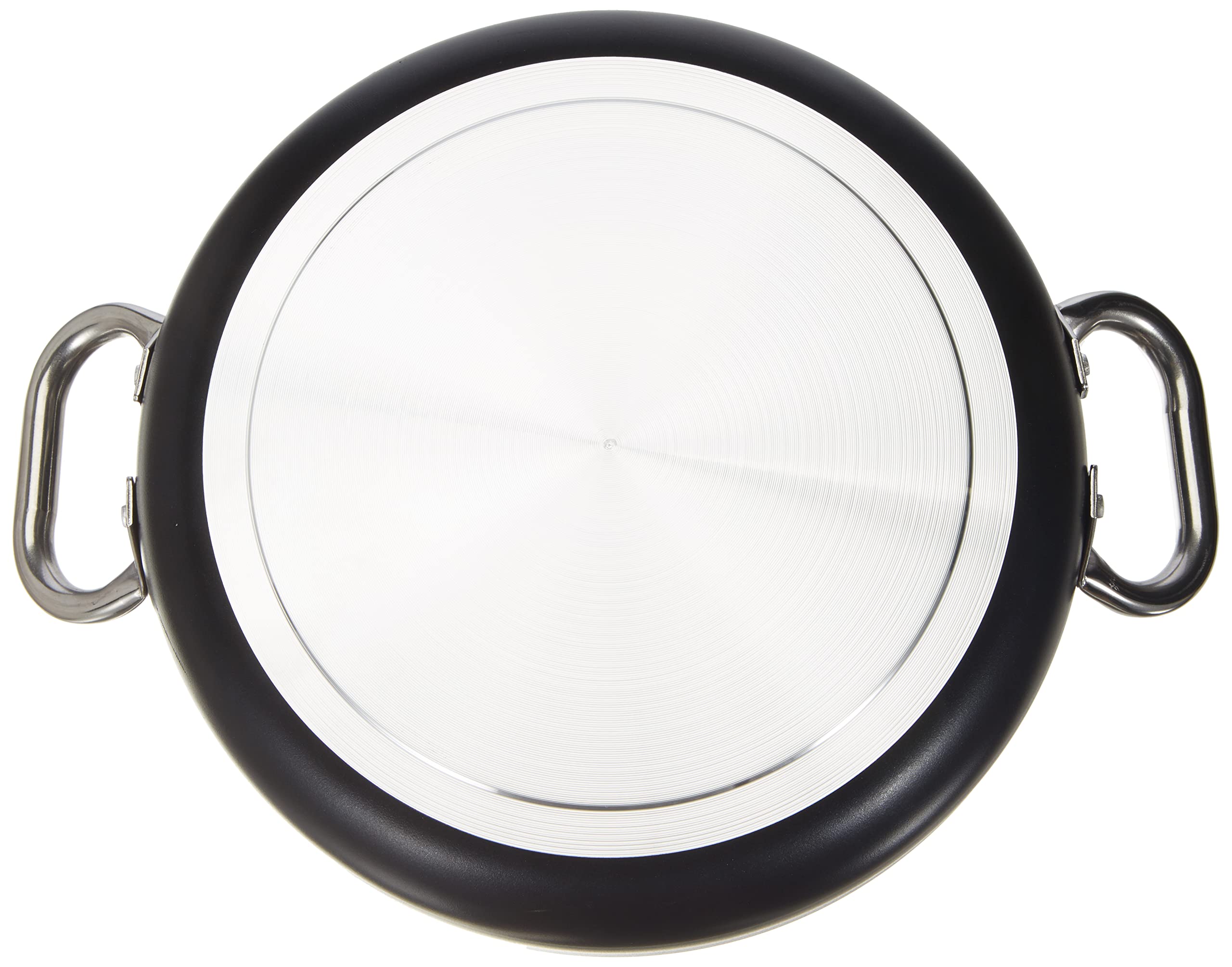 Pentole Agnelli Alsa2110ss28 - Tegame In Alluminio Antiaderente 5mm Con 2 Maniglie, Nero, 28 Cm, 1 Pezzo