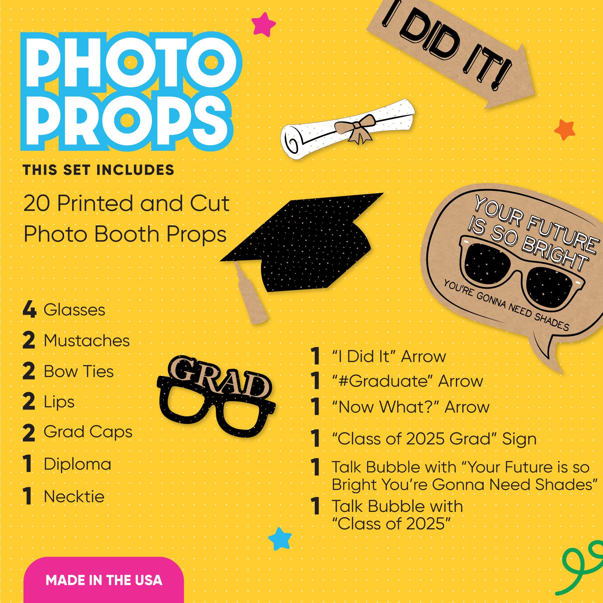 amazon-com-big-dot-of-happiness-bright-future-2025-graduation-photo-booth-props-kit-graduation-party-supplies-graduation-party-decorations-20-count-home-kitchen for Free Printable Graduation Photo Booth Props Amazon.com: Big Dot of Happiness Bright Future 2025 Graduation Photo Booth Props Kit, Graduation Party Supplies, Graduation Party Decorations, 20 Count : Home & Kitchen for Free Printable Graduation Photo Booth Props