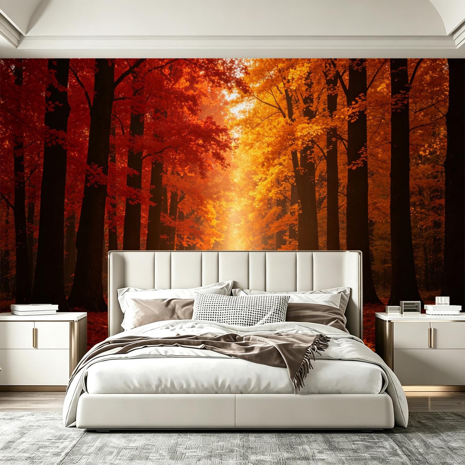 Fototapete Ahornblattwald Tapete 430 x 300 cm (WxH)