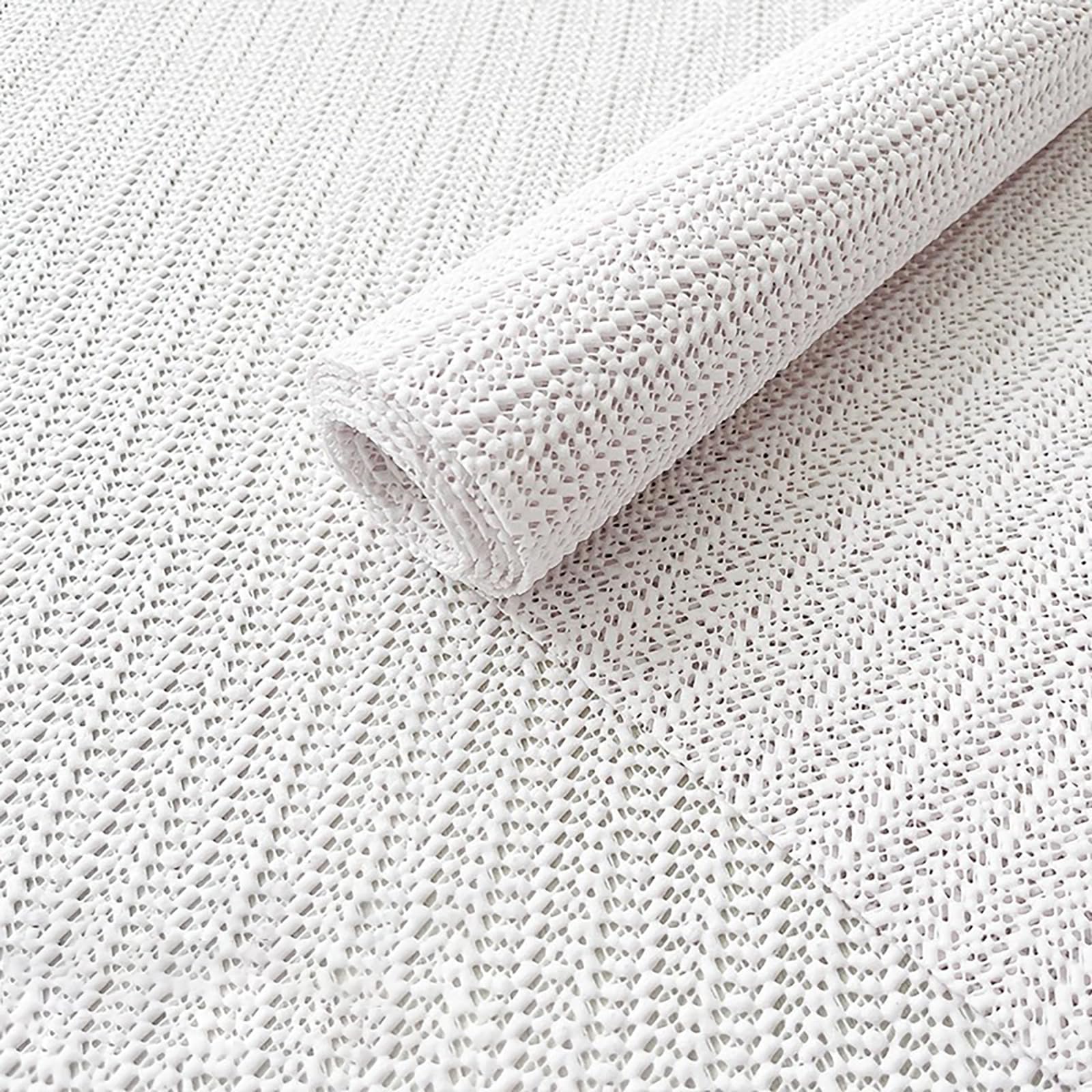 sous-Tapis Antidérapant 195 x 300 cm Réutilisable, Lavable, Facile à Peut Etre Coupé, Disponible en Plusieurs Tailles, Antiderapant Tapis Parquet, sous-Couche Antidérapante pour Salon, Chambre, Blanc