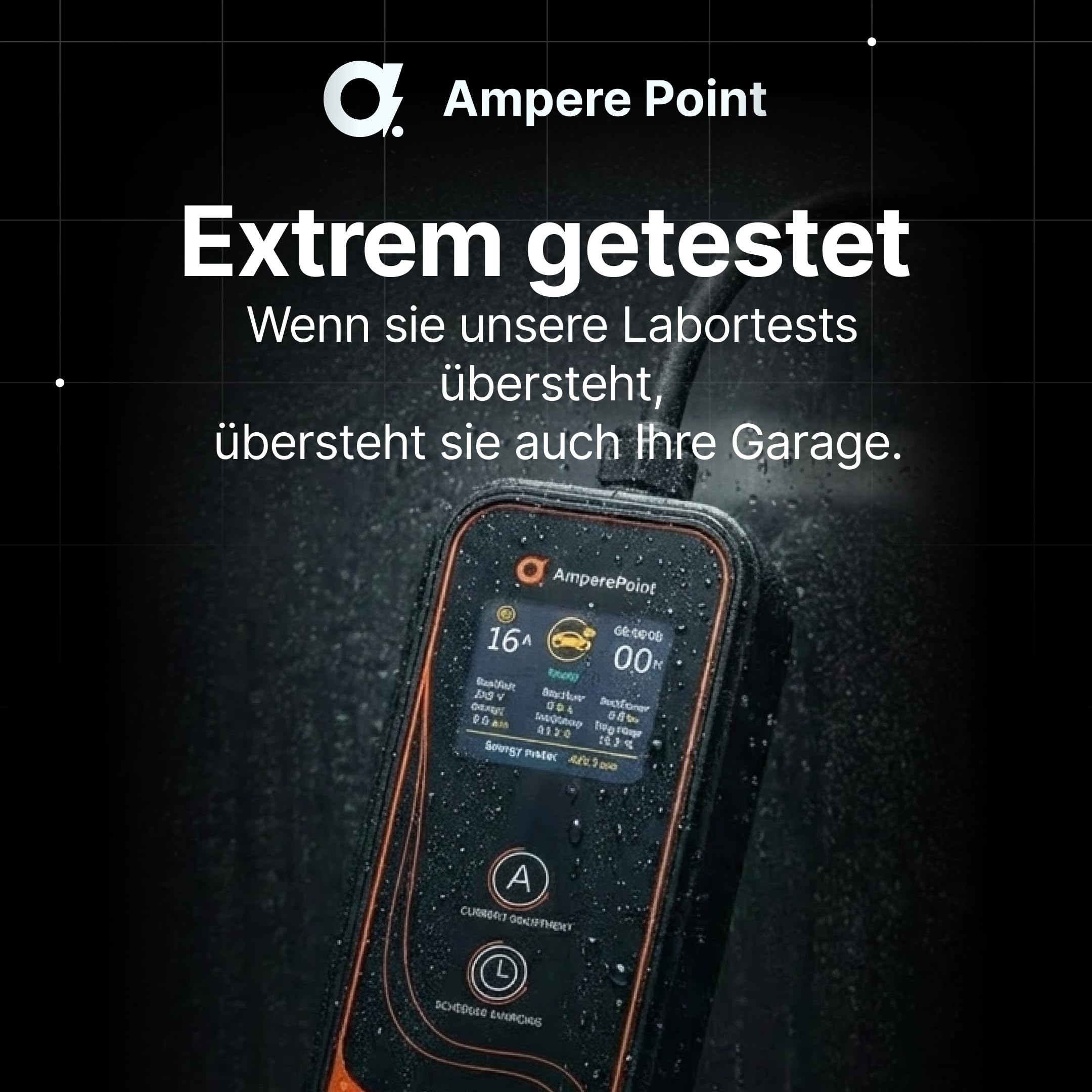 Mobile Wallbox 3,7 kW 16A Typ 2 Ladestation mit Einstellbarer Ladeleistung 6-16A, Ladekabel mit Länge 6 m mit Netzanschluss 230 V, Tragbares EV-Ladegerät für Elektroautos mit Tragetasche