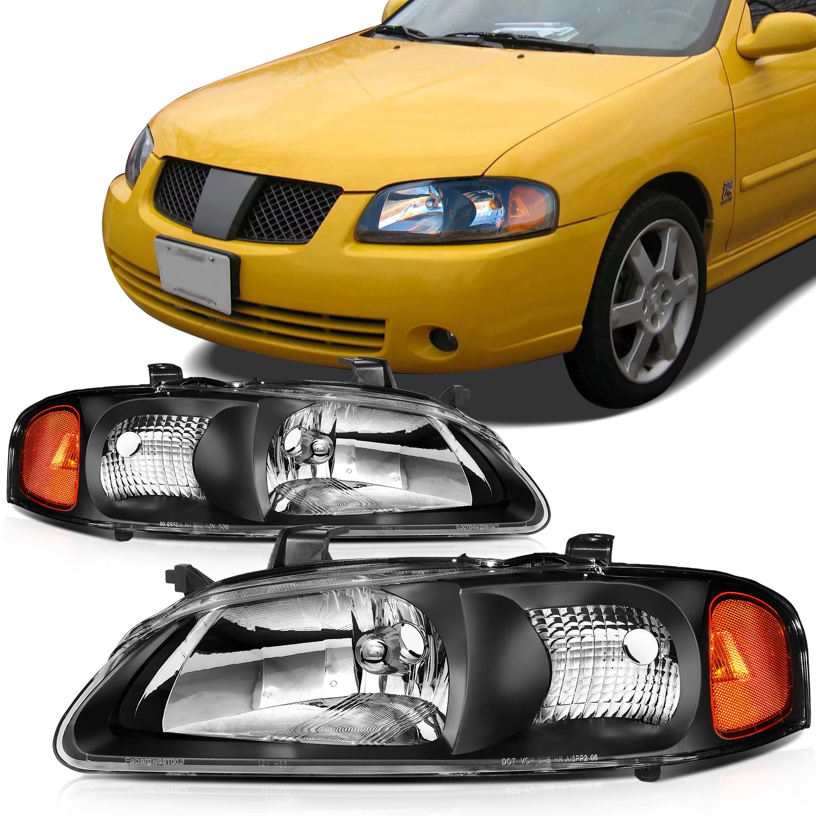 ライト・ランタン ATS Amazon.com: SCITOO Headlights For Sentra 2000-2003 Headlamps