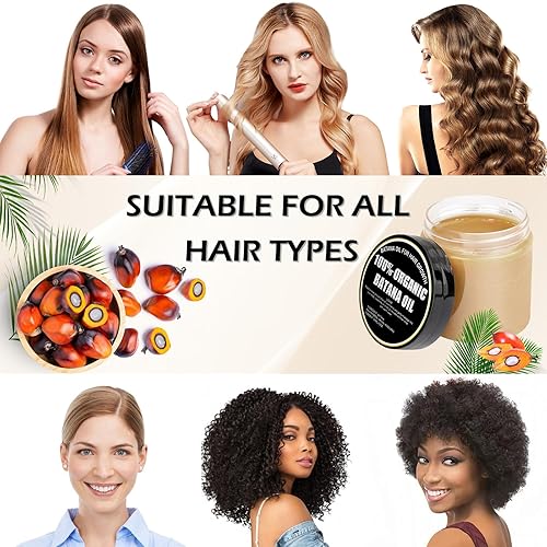 Miniatura 3 de Tratamiento capilar con aceite de batana crudo, nutre y revitaliza para un cabello suave y sin enredos, fácil aplicación para una hidratación y