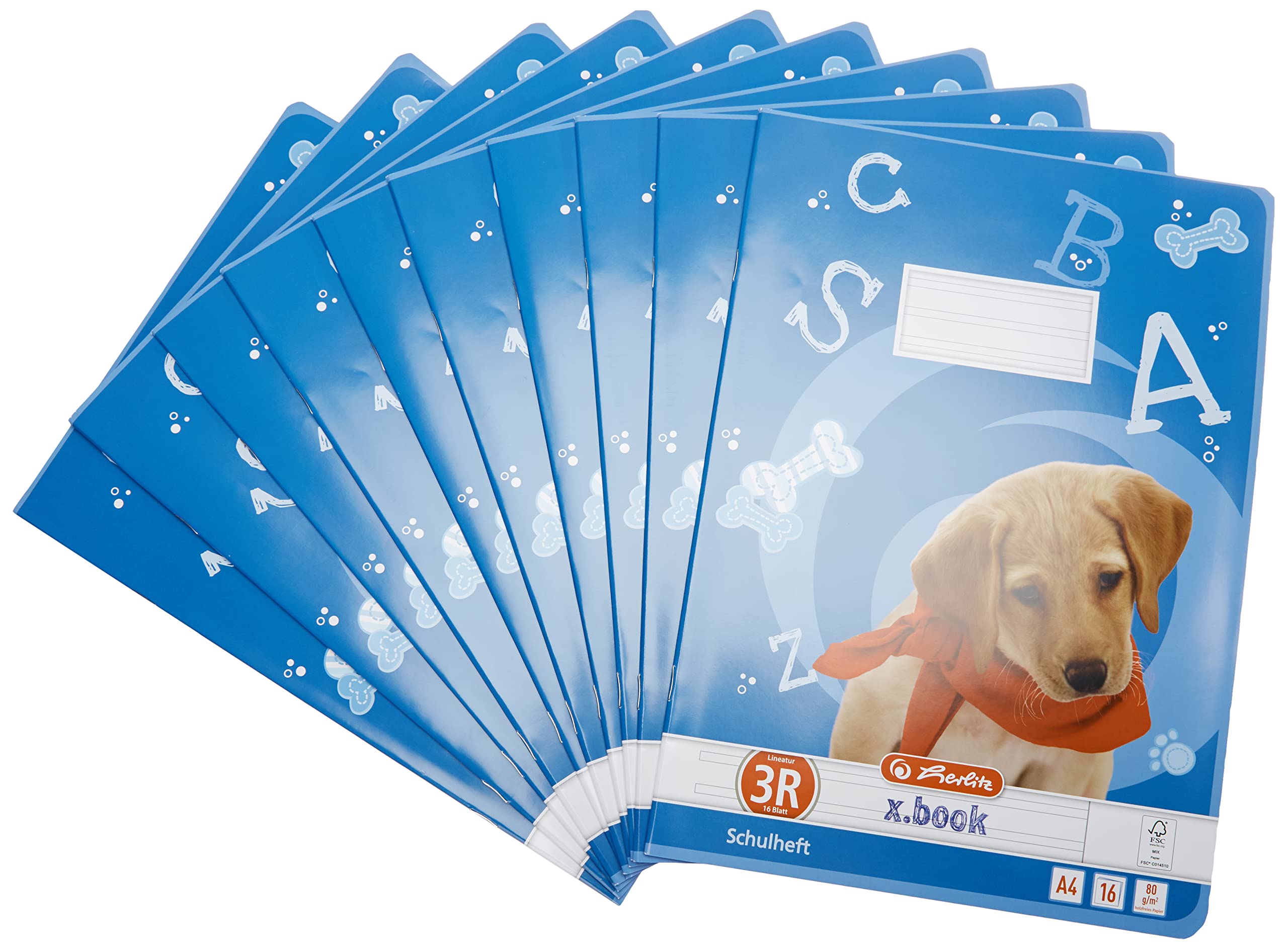 Amazon.co.jp: Herlitzのメモ帳A4 2乗、16枚、線のスタイル、FSC