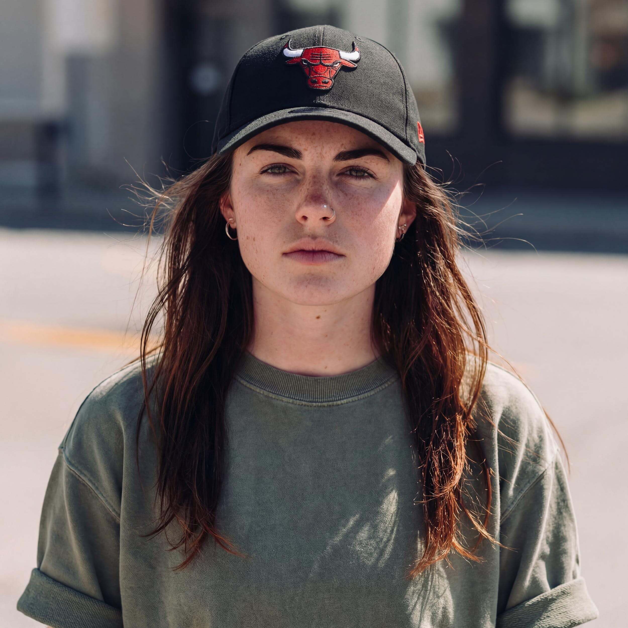 New Era Czapka 9Forty The League BullsEra Kobiety/Mężczyźni - basecap NBA Z daszkiem, Zapięcie na rzepy Zima Jesień Lato Wiosna