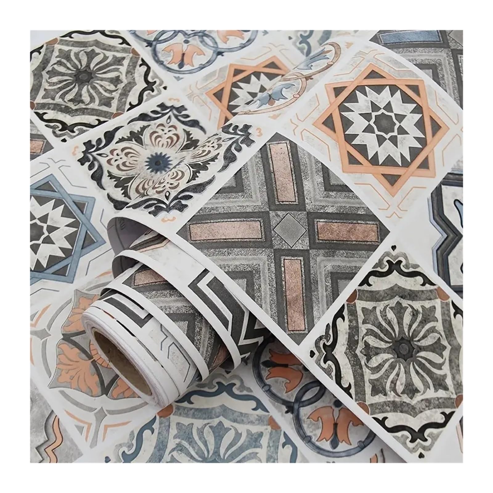 Pellicola Adesiva per Mobili, Carta da parati autoadesiva for mobili cucina 40 cm, piastrelle for bagno, carta impermeabile 3D for armadietti in vinile Carta Adesiva Effetto Marmo(40cmX20m)
