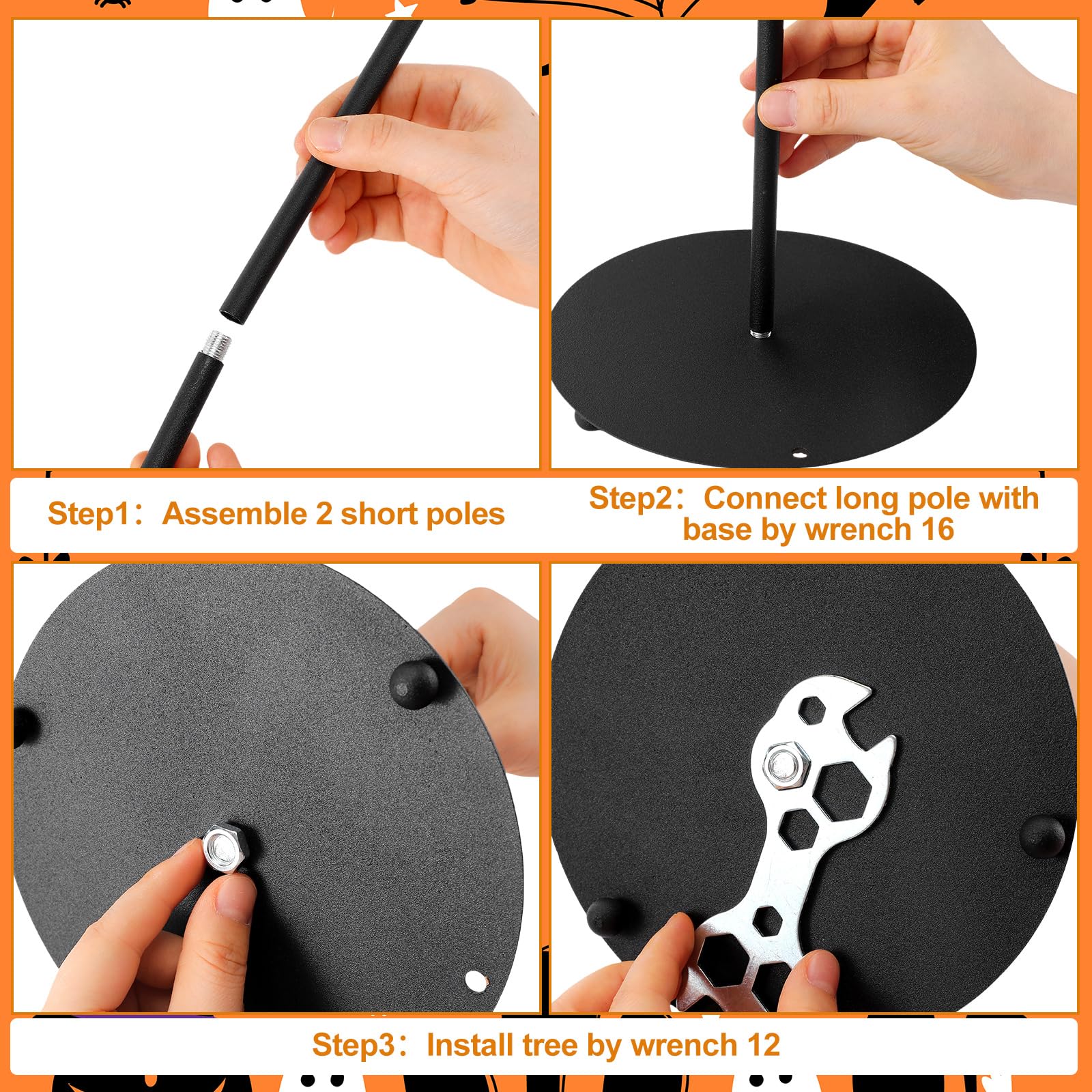 MorningRo Toallero de papel de gato negro de Halloween, accesorios de decoración de cocina, granja, Halloween, calabaza, soporte para toallas de papel para encimeras, baño, gato, calabaza