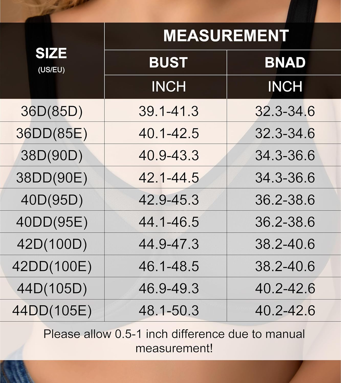 Minimizer Bras for Women Full Coverage Womens T-Shirt Unlined Bra with Underwire for Heavy Breast Black 85E - Image 8