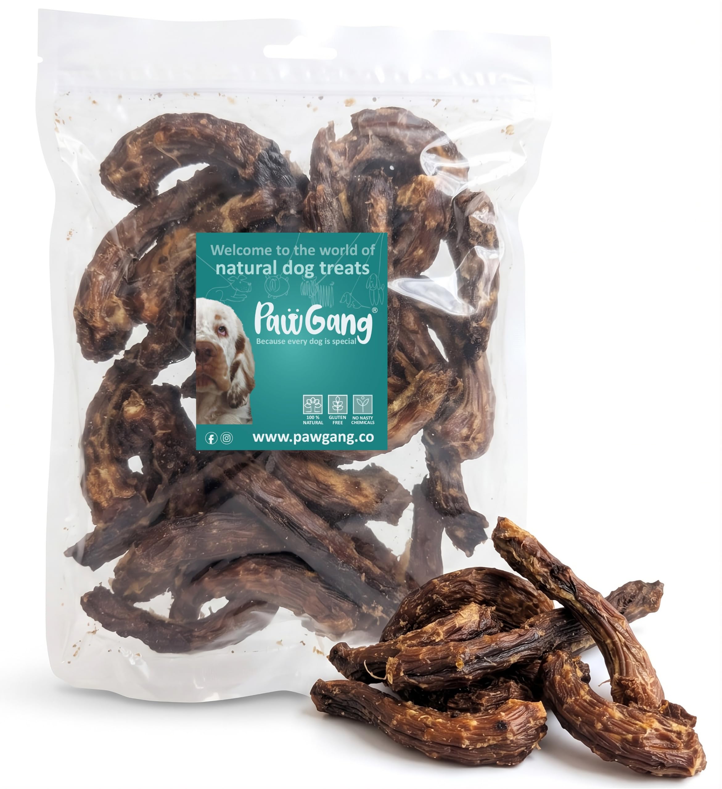 PawGang Chicken Necks for Dogs 500g – Air Dried Healthy Natural Dog Treats
