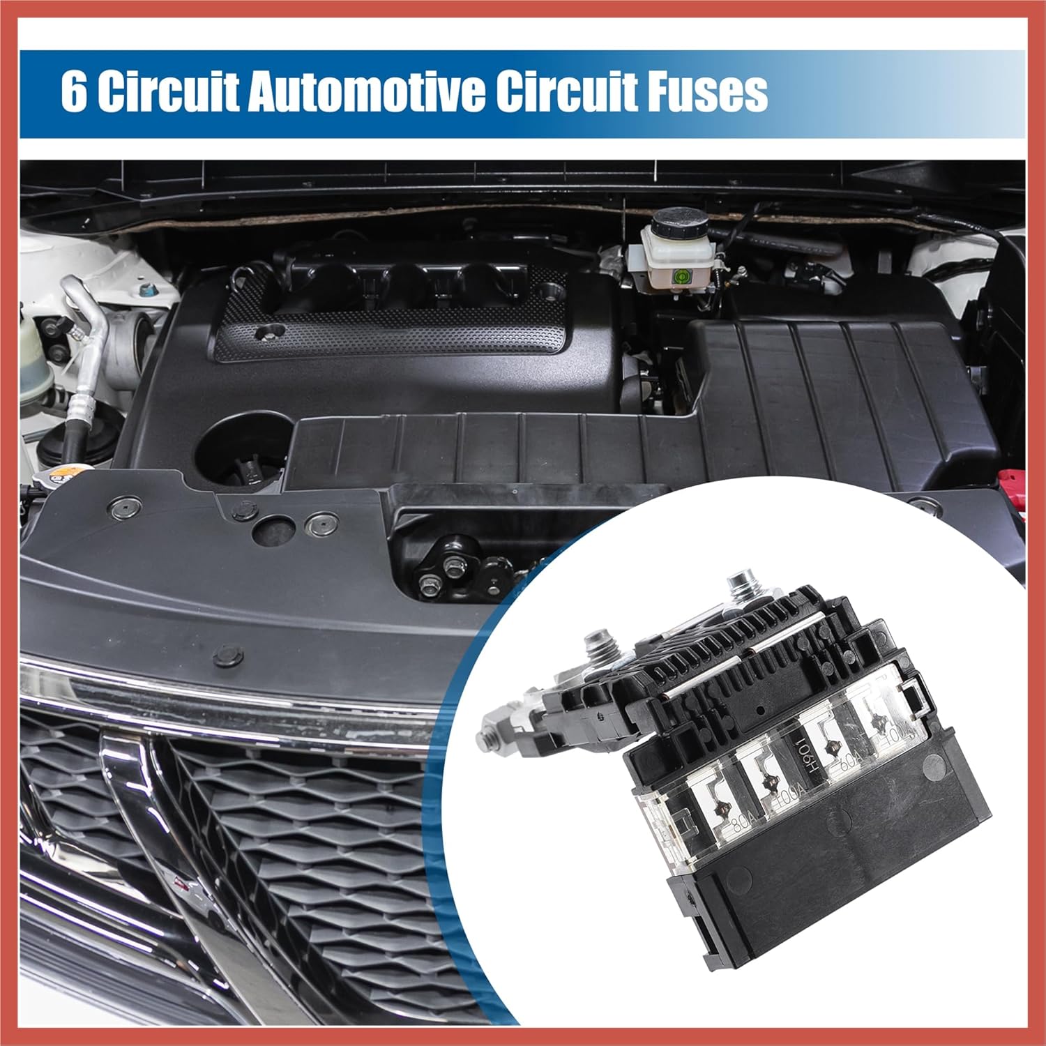 ACROPIX 24380-JA00A Multi Block Fuse for Nissan Maxima Murano 2009 2010 2011 2012 2013 2014 5 Circuit Automotive Circuit Fuses 24380JA00A Car Parts