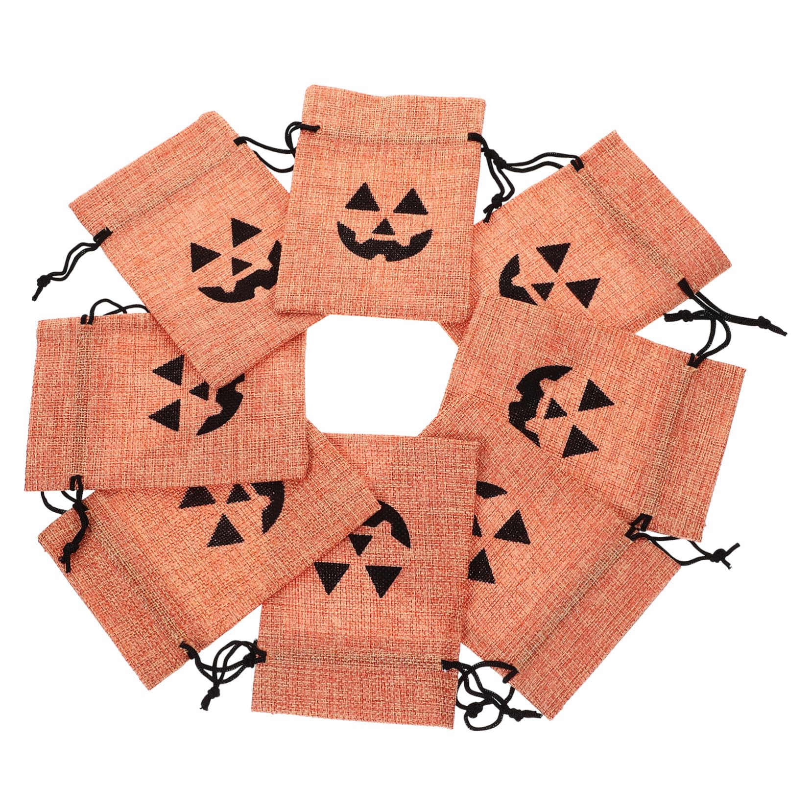 Bolsas de Halloween de calabaza ideales para envolver regalos de cumpleaños y dulces