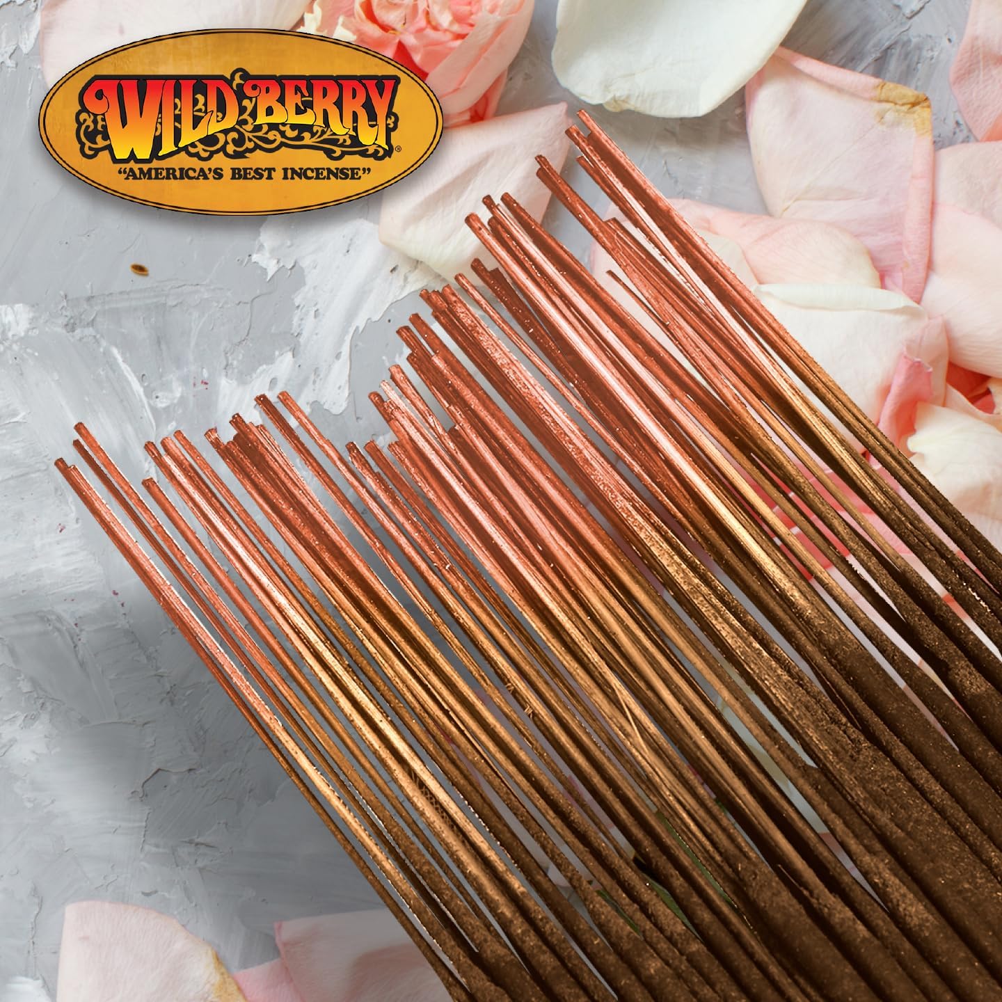 Wild Berry Incense Sticks - Rose - Exquisite Fragrance with Geranium and Spice - Hand Dipped in The USA (100 Count)